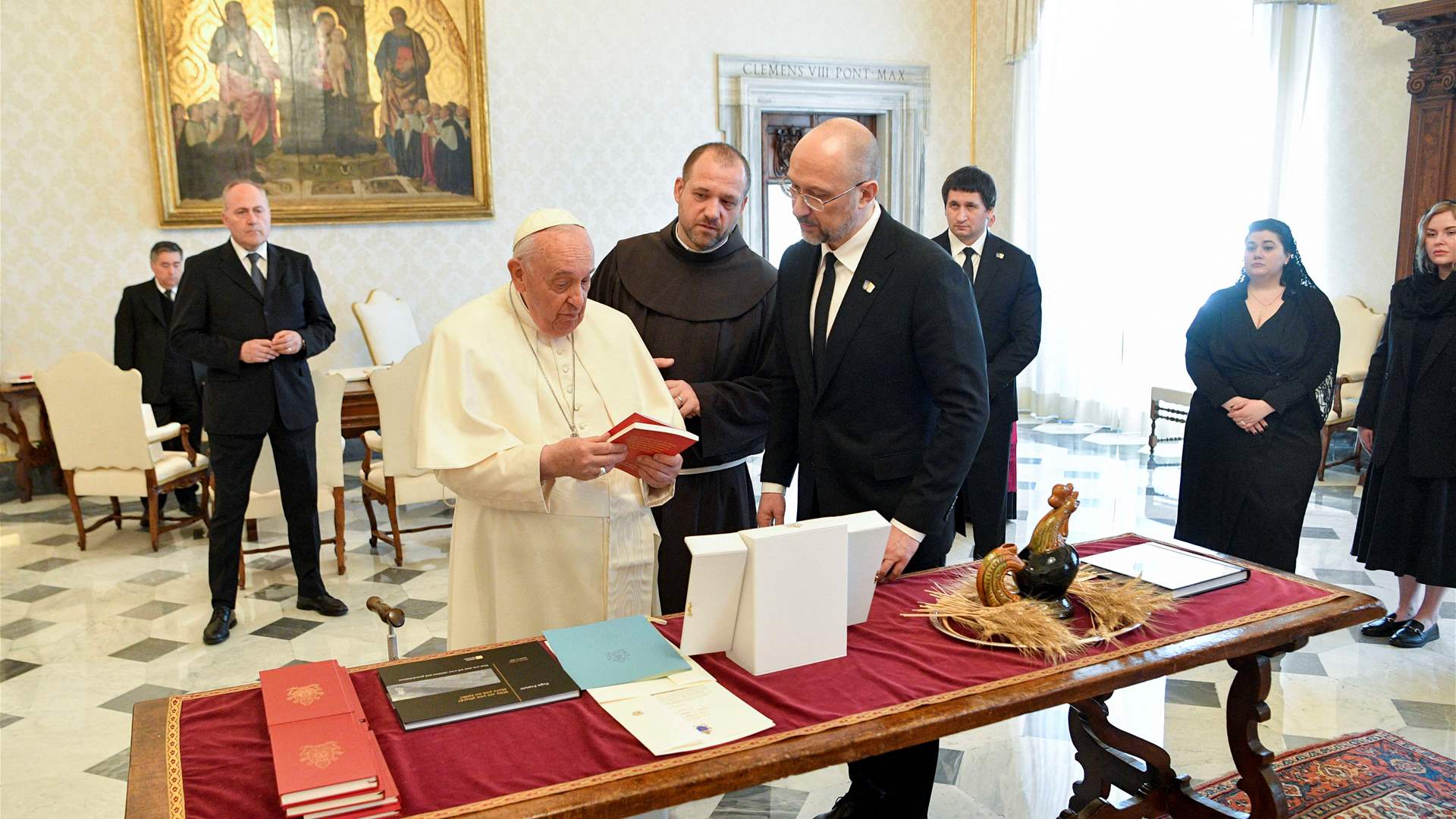 Ukraine PM invites Pope to visit, discussed peace formula at Vatican talks