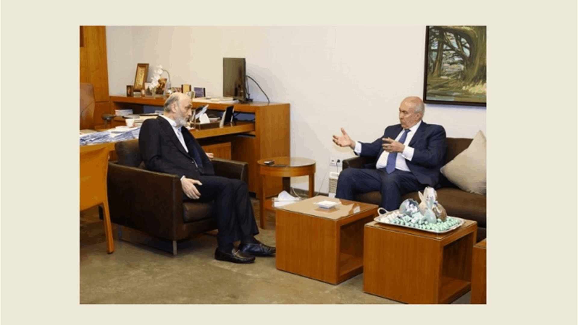 جعجع عرض مع مخزومي لمستجدّات الإستحقاق الرئاسي وزيارة الوفد النيابي اللبناني لواشنطن