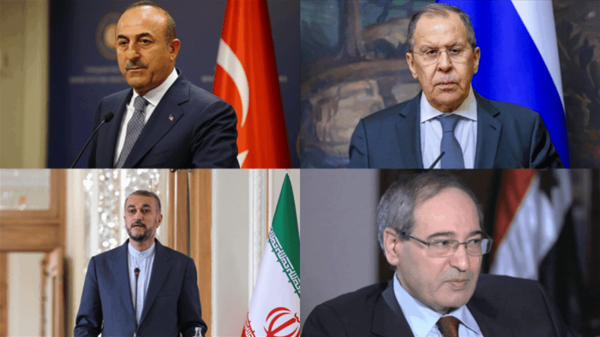 اجتماع وزراء خارجية تركيا وروسيا وسوريا وإيران قبل الانتخابات في تركيا