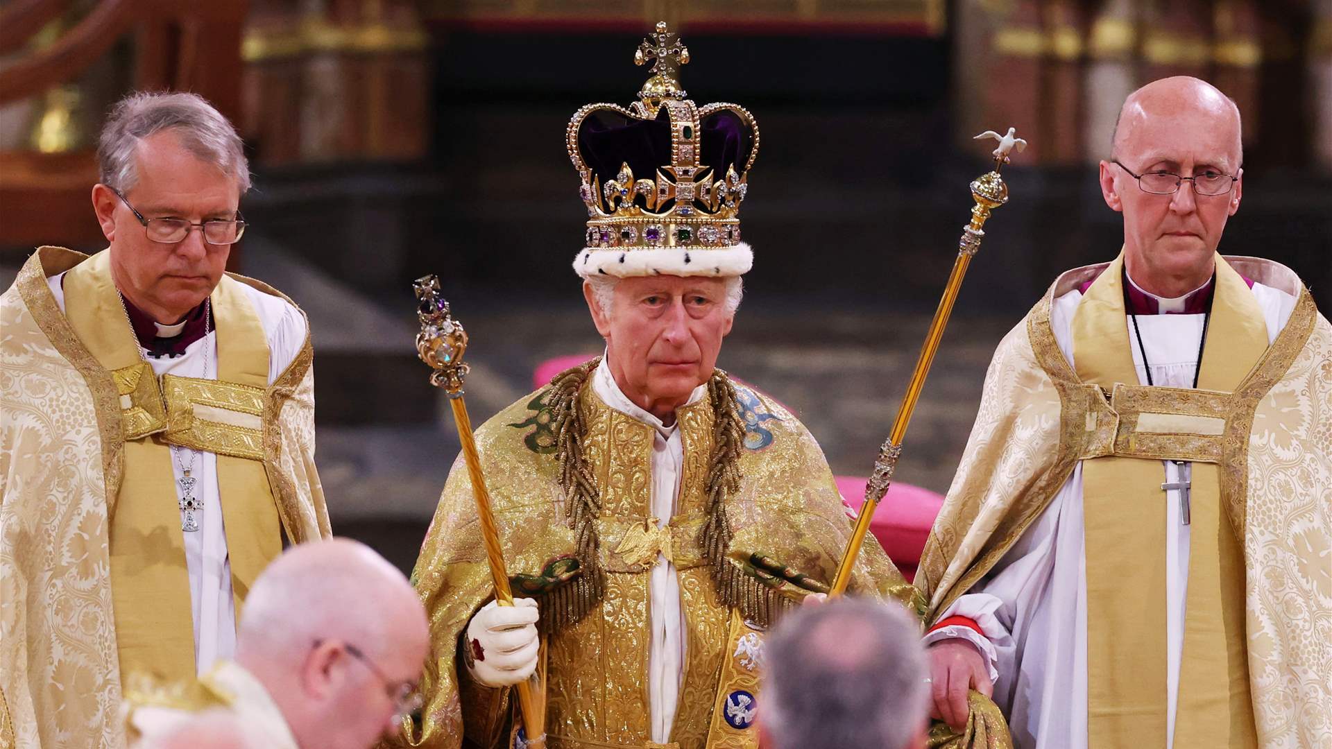 Inside Westminster Abbey during King Charles' coronation