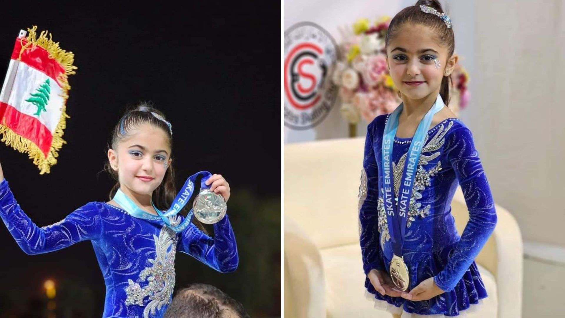 Young Lebanese Rama Hashem excels in figure skating in the UAE
