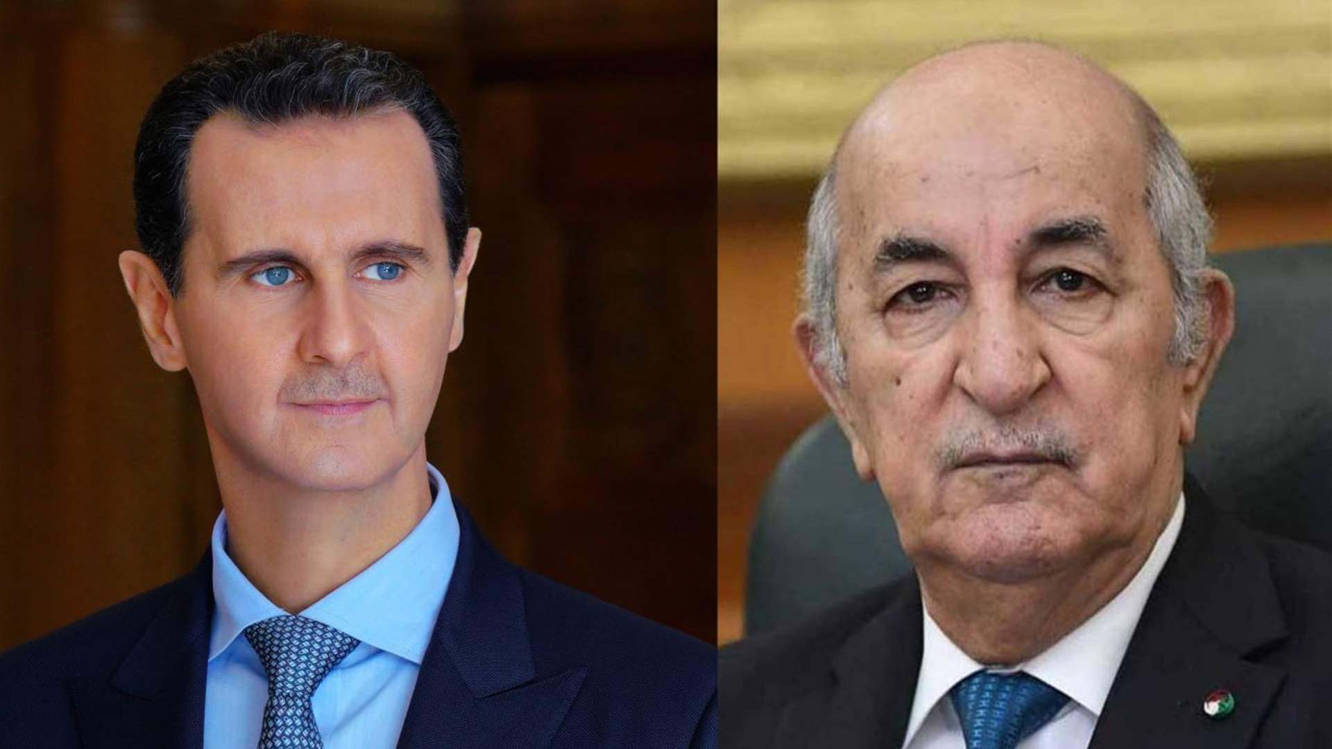 اتصال هاتفي بين الأسد وتبّون.. وبحث بالمستجدات الإيجابية على مستوى العلاقات العربية -العربية