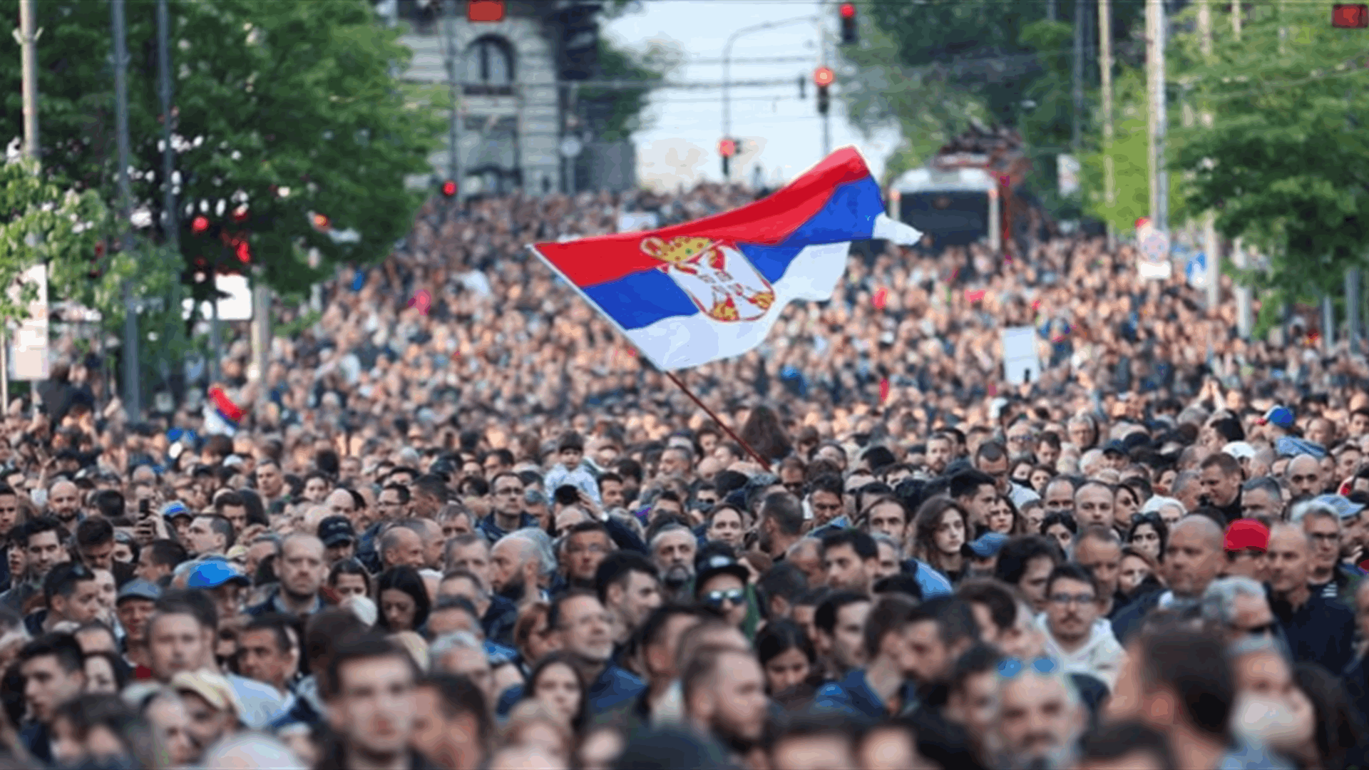 Serbians rally against violence after two mass shootings