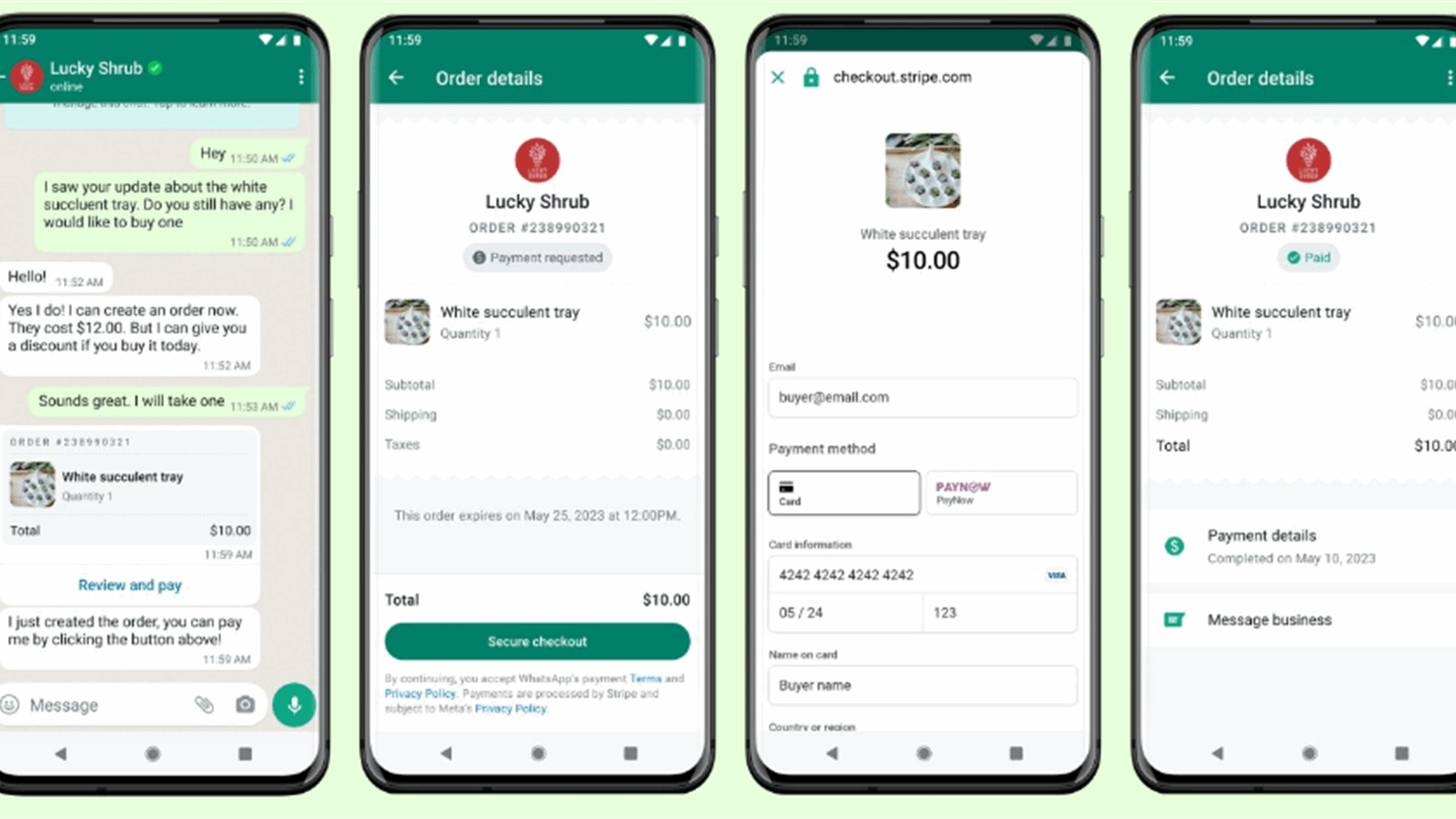 WhatsApp now allows Singapore-based users to pay businesses within the app