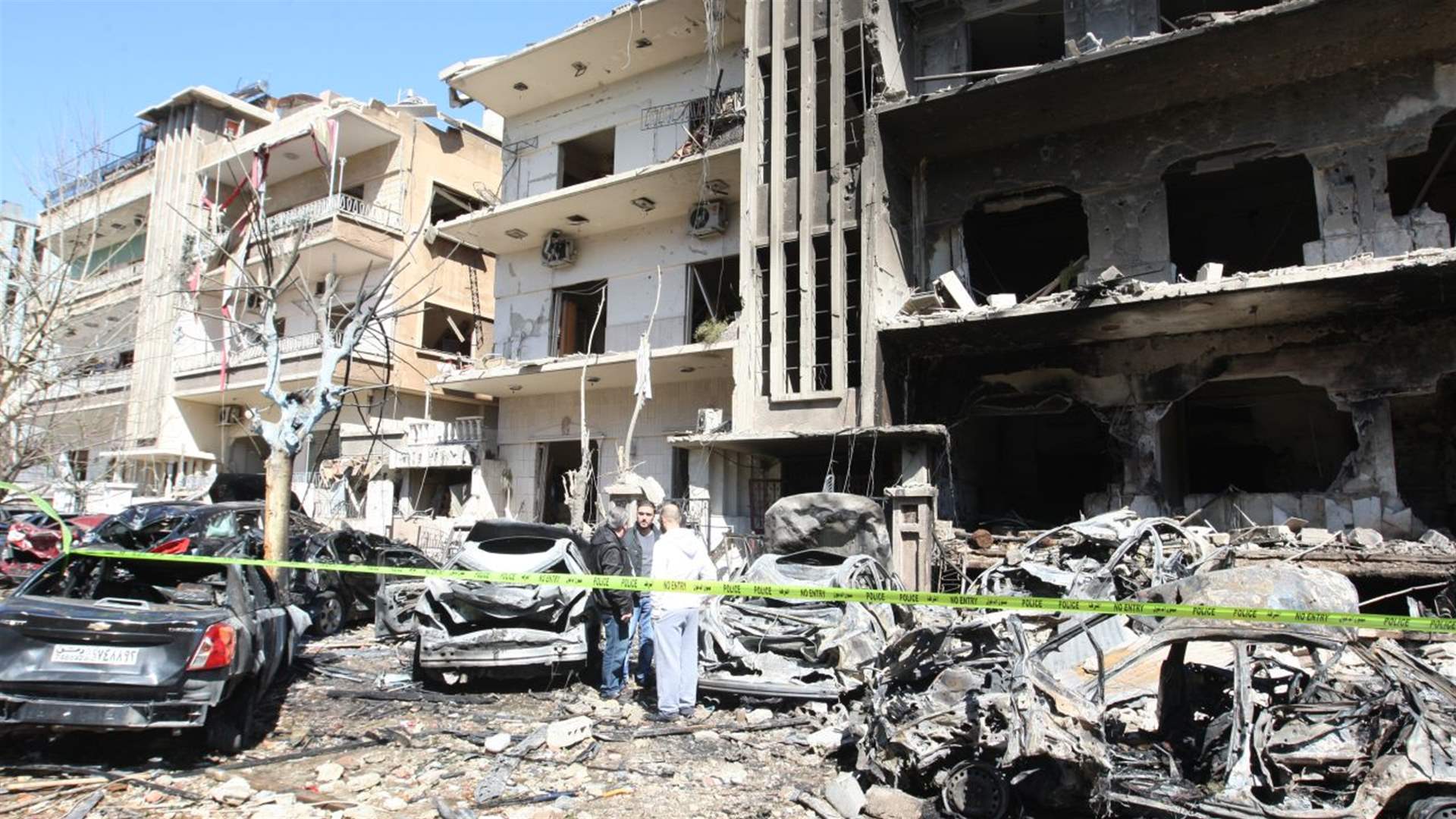 Car explosion wounds five members of Syrian police in Damascus suburb