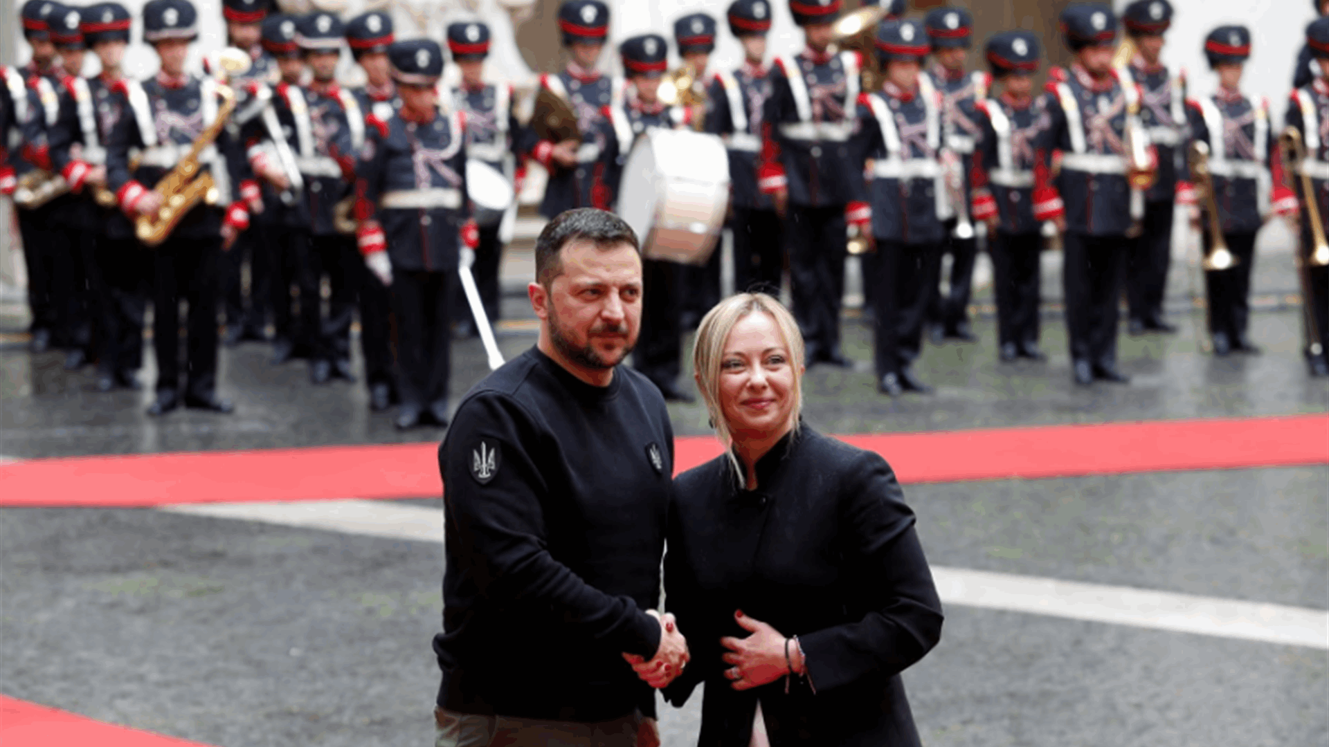 Italy confirms backing for Ukraine as Zelenskiy prepares to meet pope