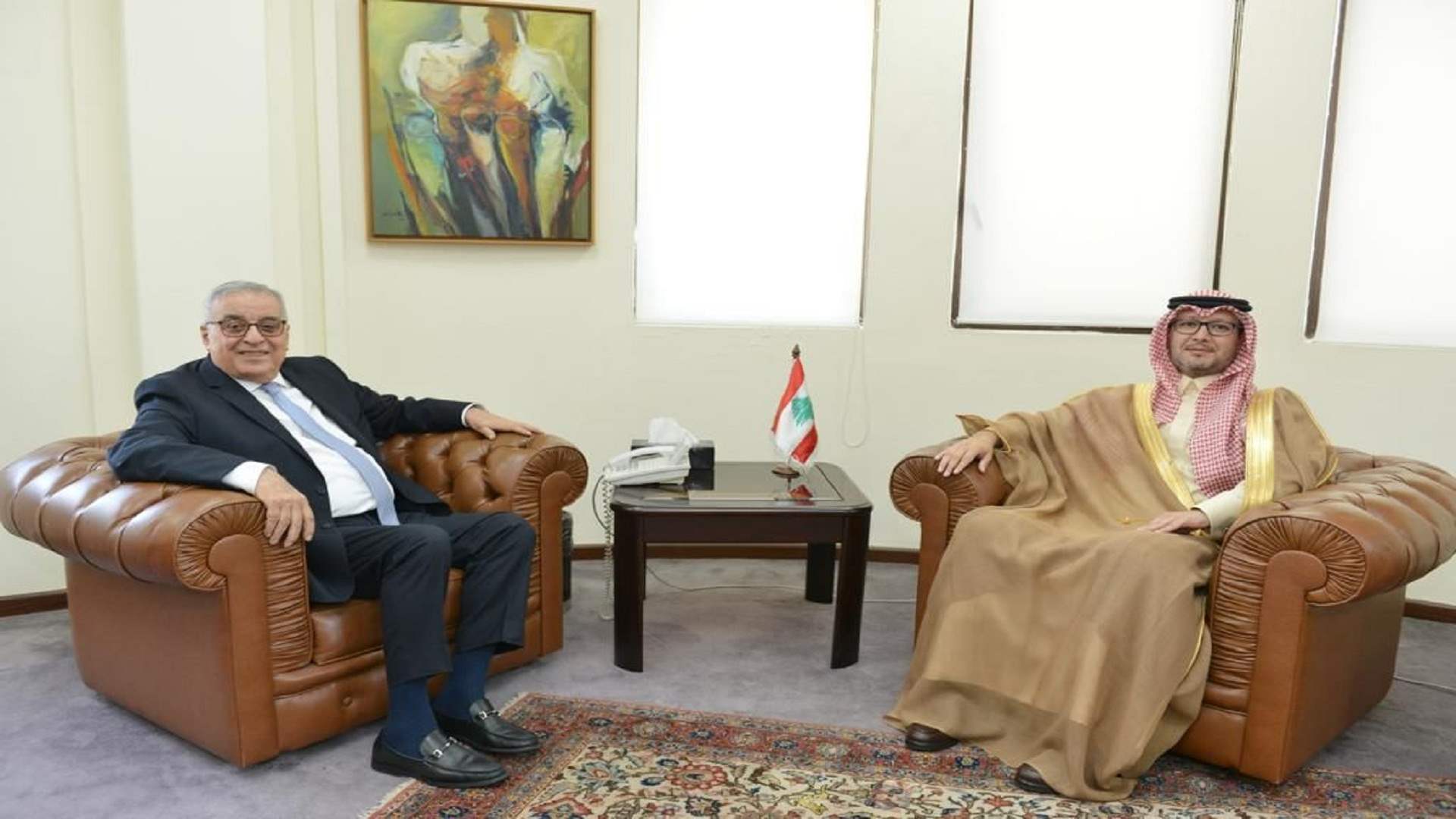 Bukhari after meeting Bou Habib: We want for Lebanese people to enjoy prosperity