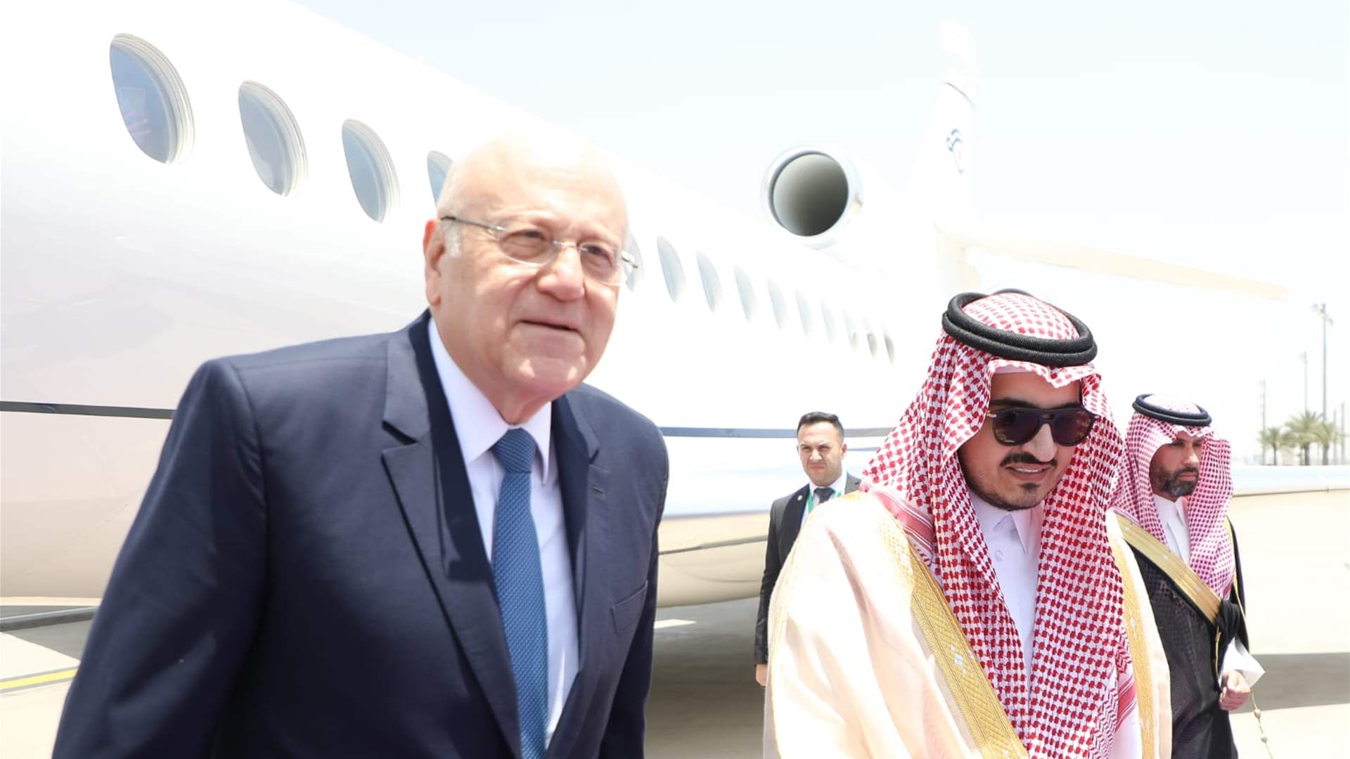 وصول ميقاتي الى السعودية للمشاركة في قمة جدة العربية الـ32
