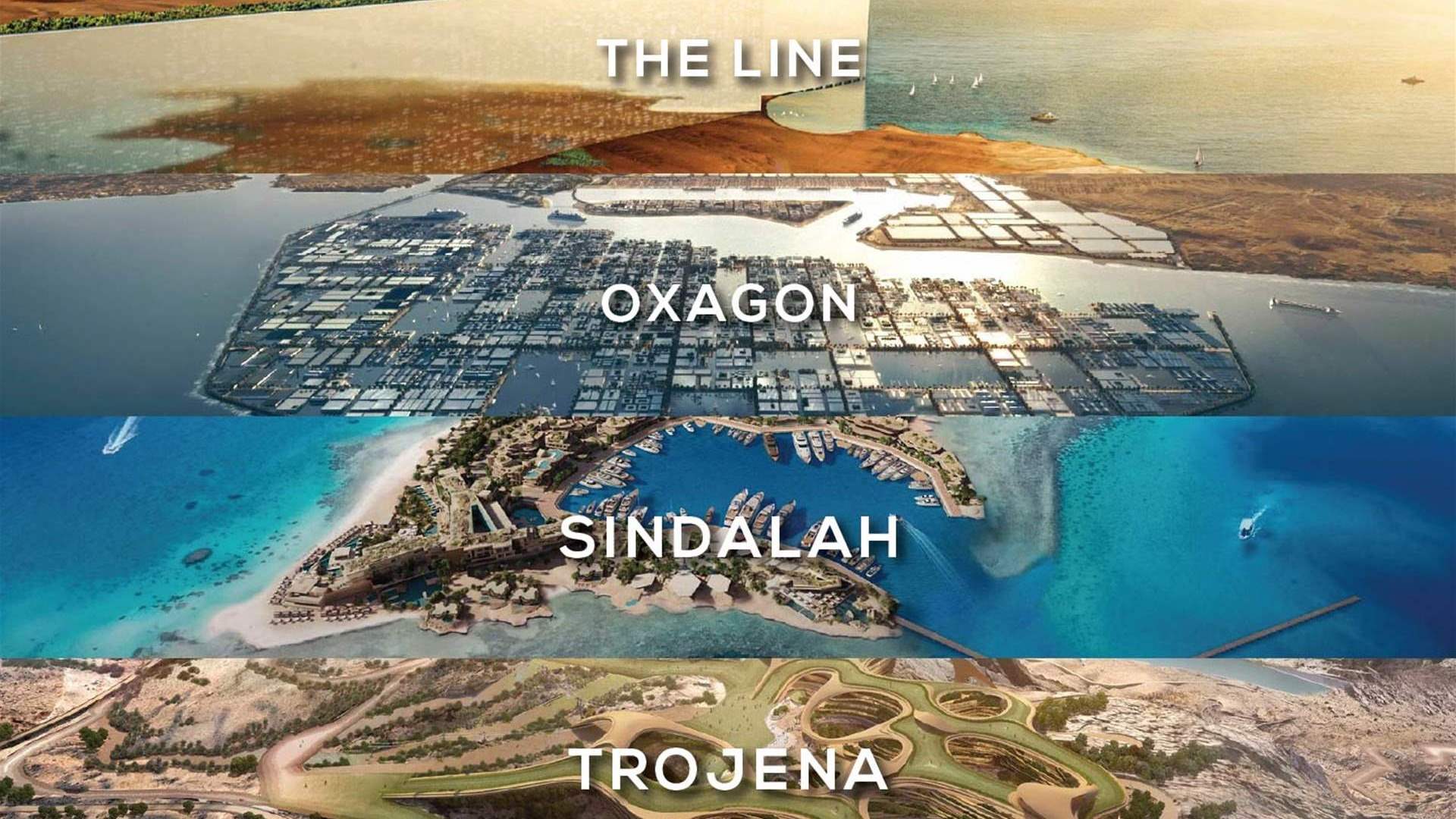 Discover NEOM's futuristic realms: Unveiling the extraordinary regions of Sindalah, The Line, Trojena, and Oxagon
