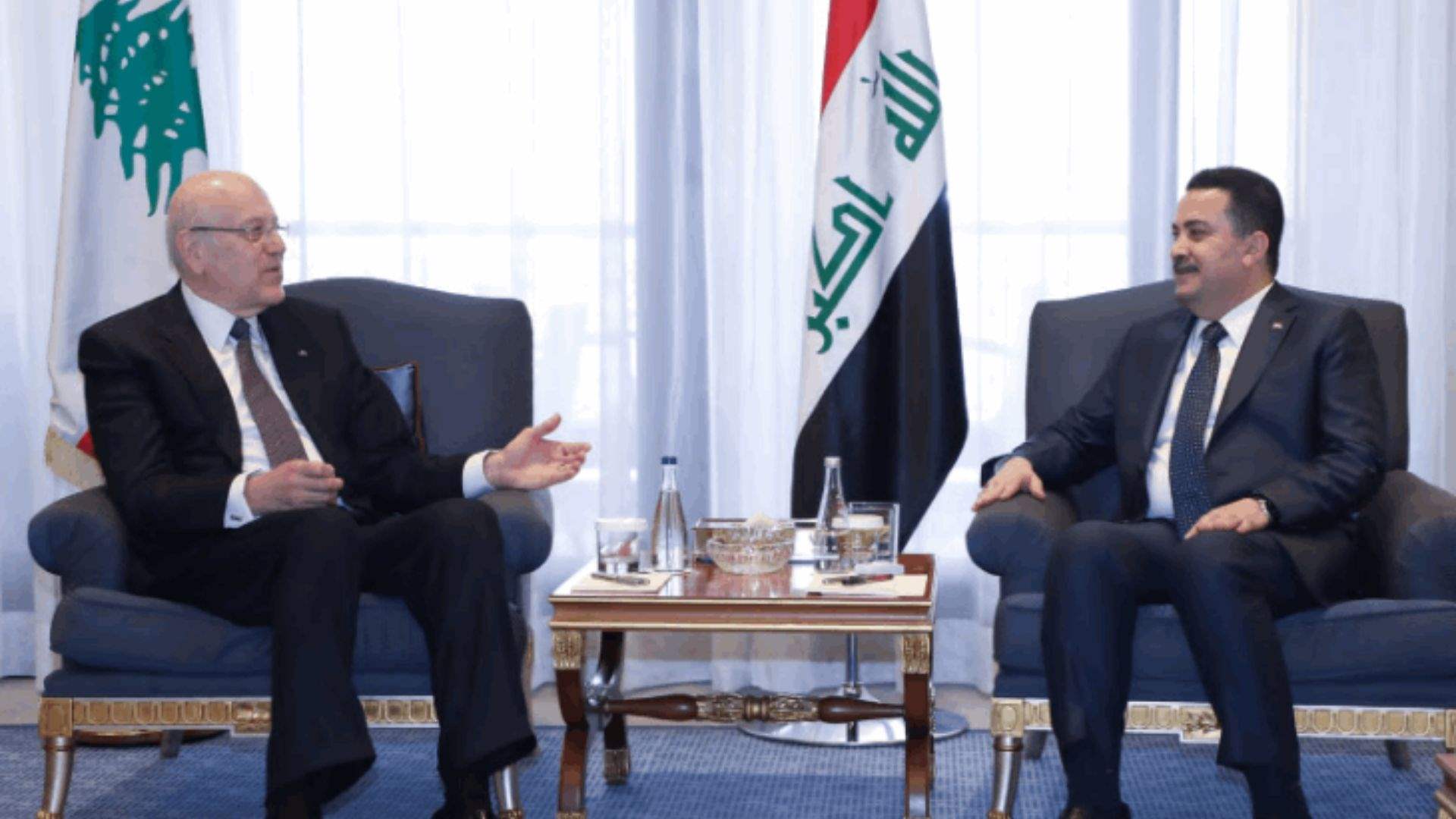 Mikati meets Al Sudani, says Iraq has always been an &#39;outstretched hand&#39; to Lebanon 