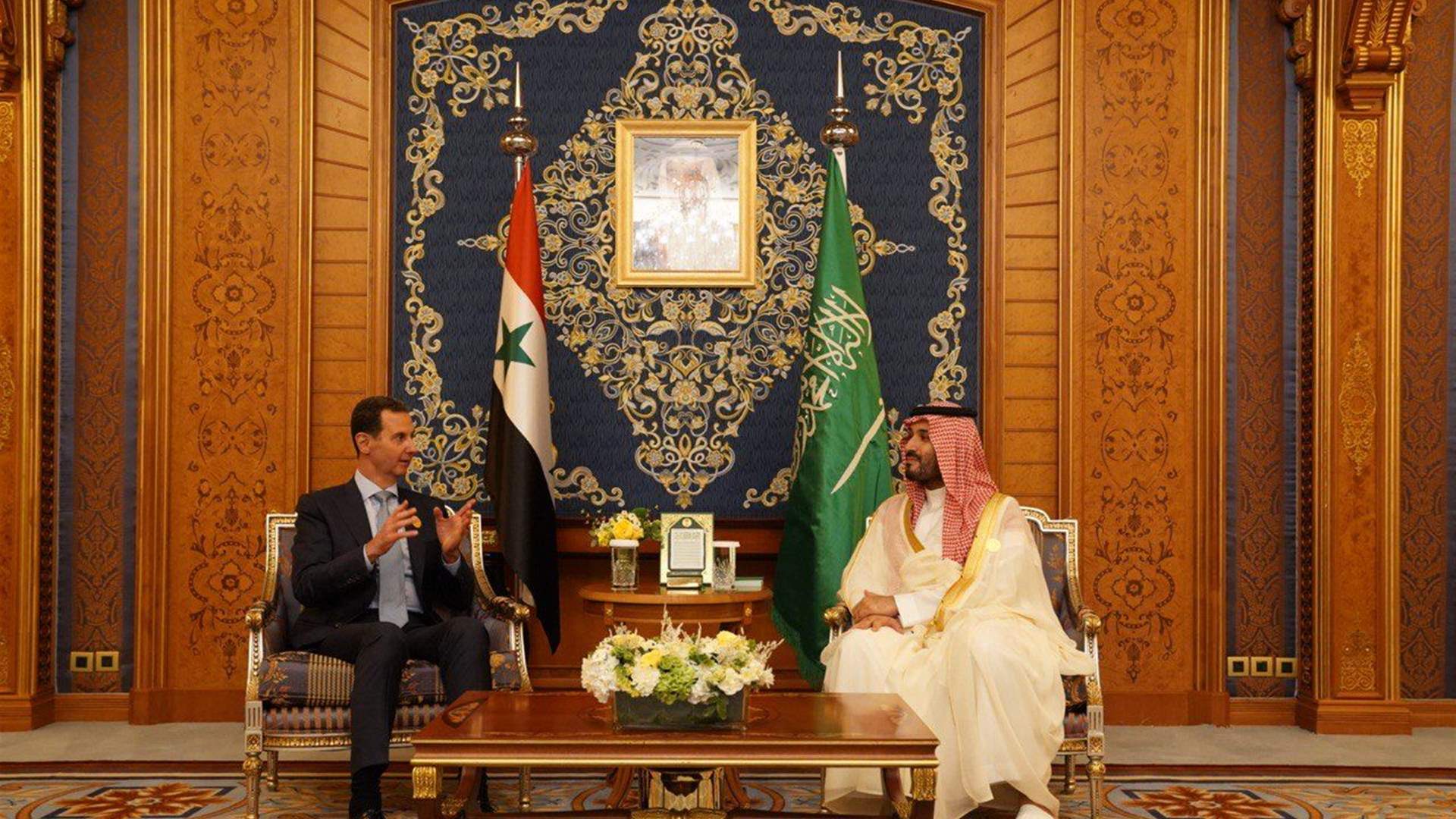 لقاء بن سلمان والأسد أثنى على عودة العلاقات 