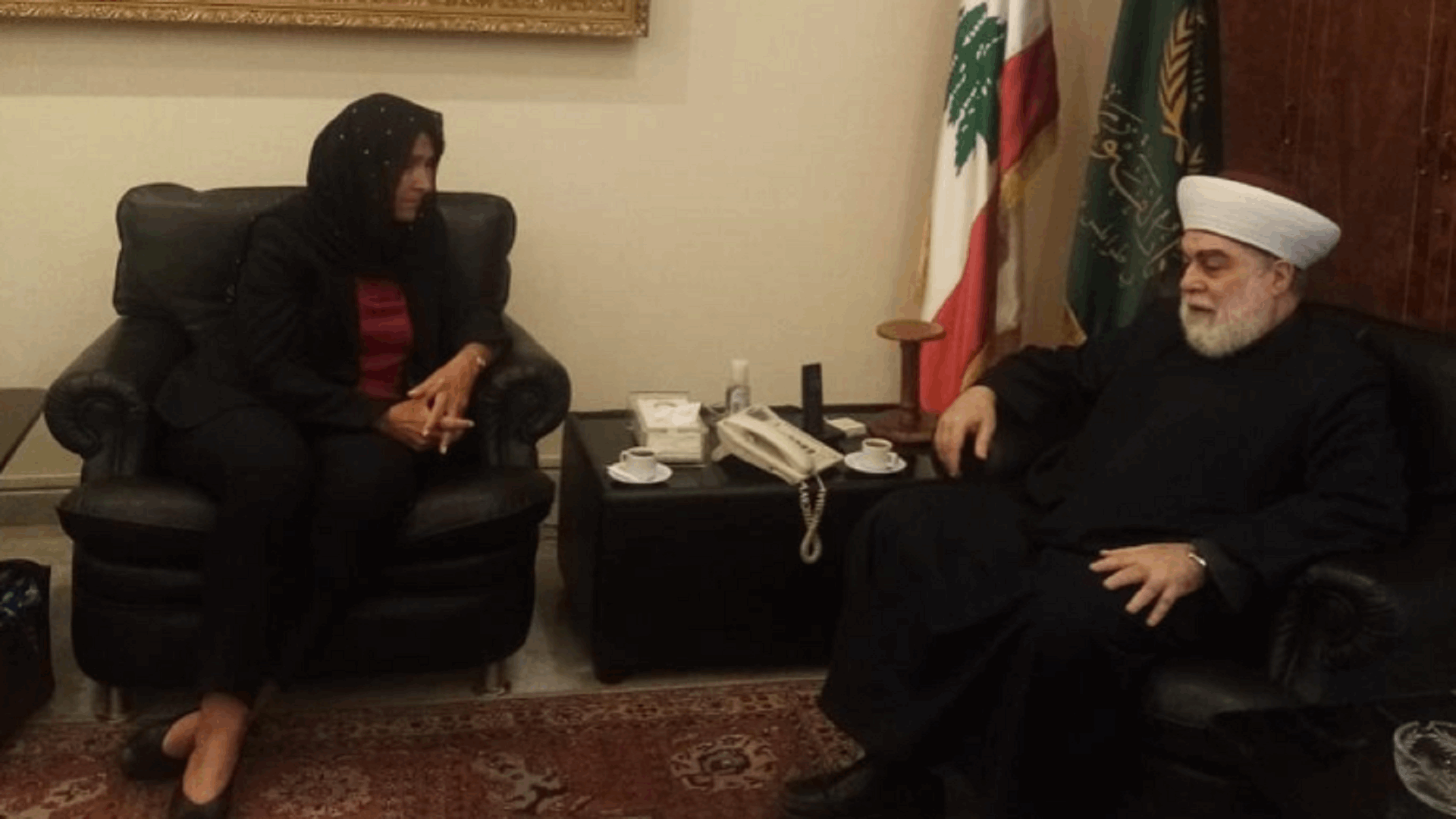 المفتي إمام التقى سفيرة فرنسا
