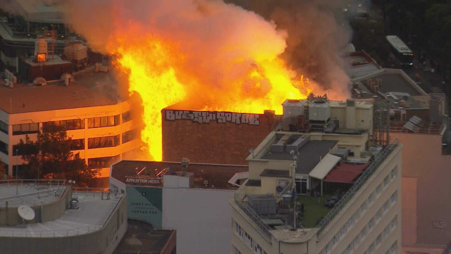 Firefighters contain massive blaze in central Sydney