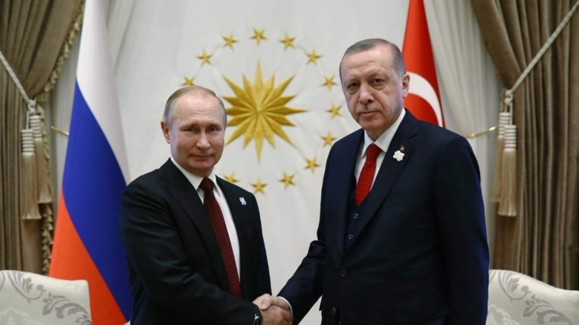 بوتين يبلغ اردوغان بأن إعادة انتخابه تفتح &quot;آفاقا&quot; لتعزيز العلاقات