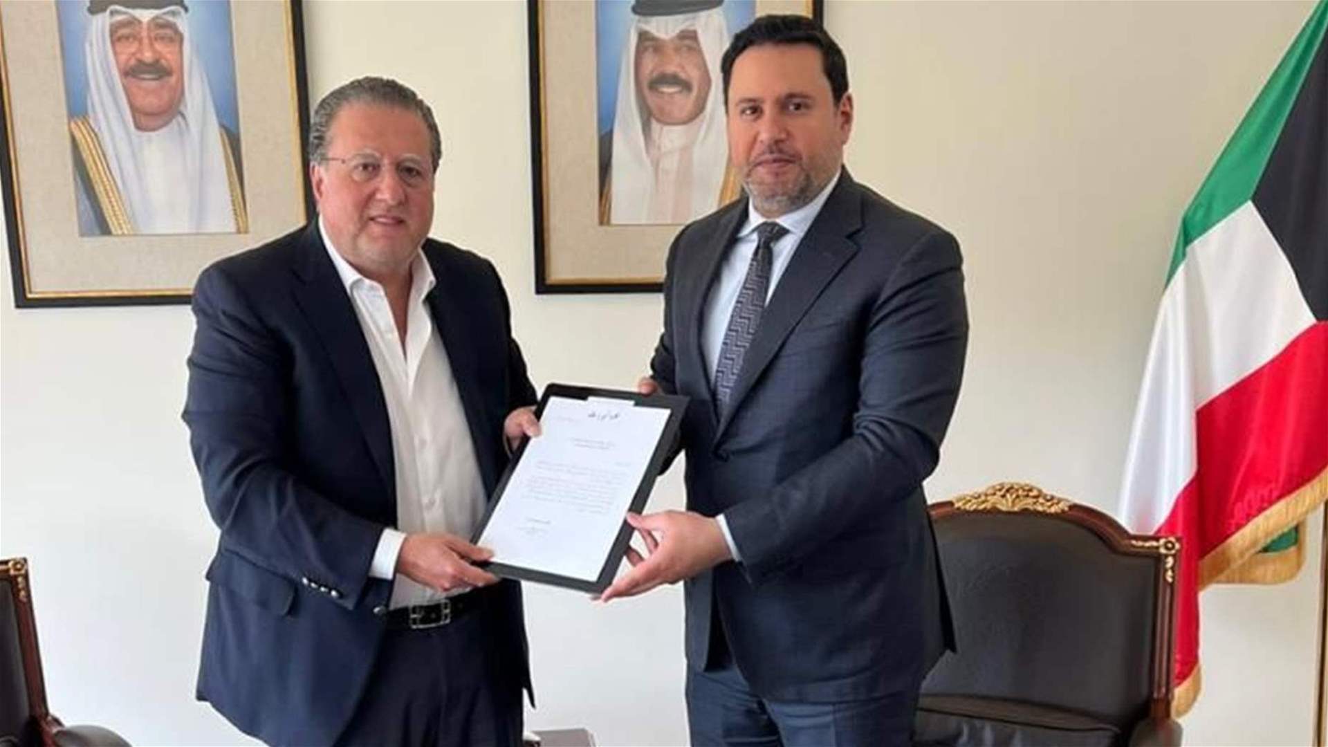 شقير يزور القائم بالأعمال في السفارة الكويتية وسفير عُمان