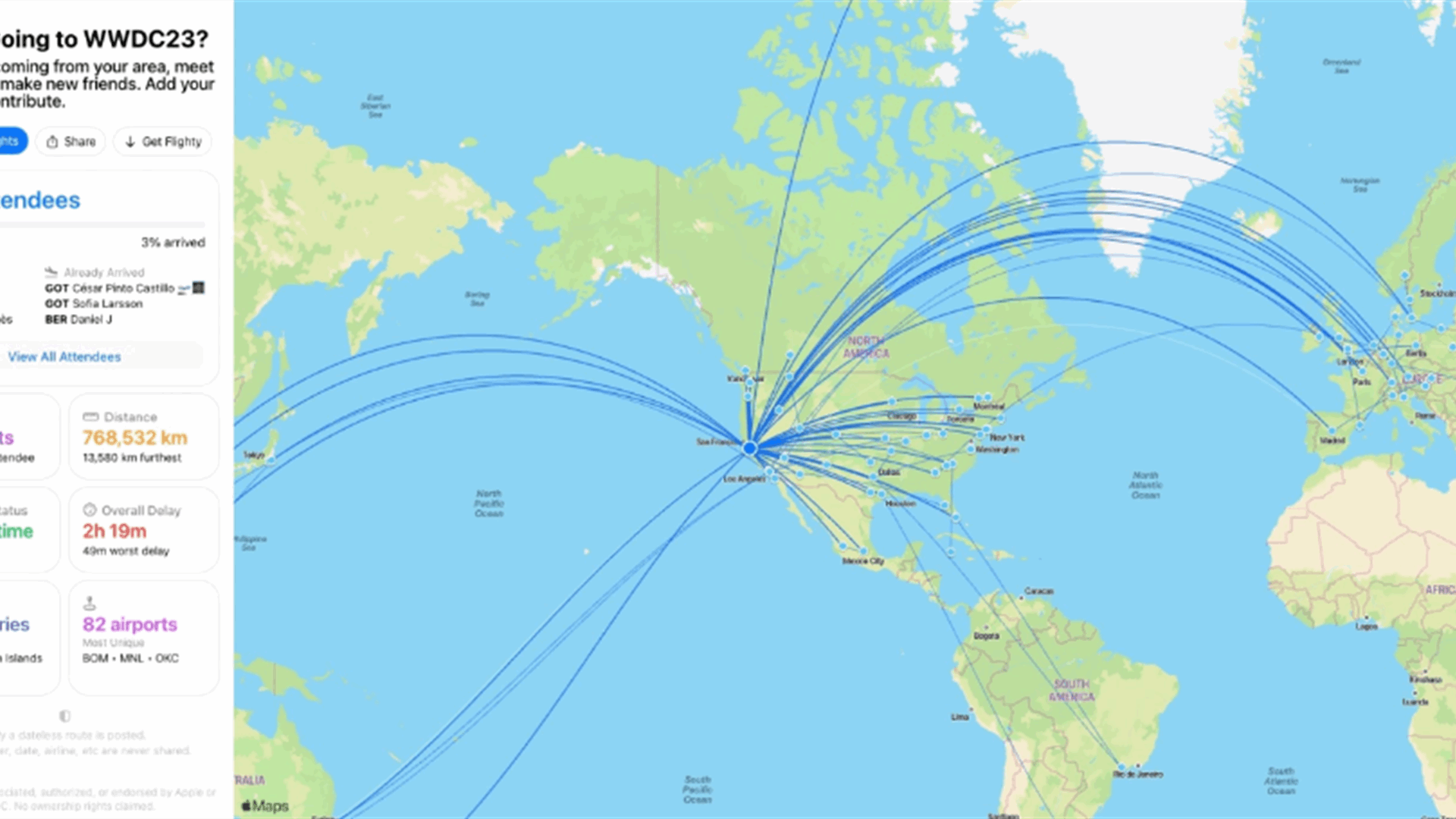 Flighty’s tool will help you connect with fellow WWDC attendees