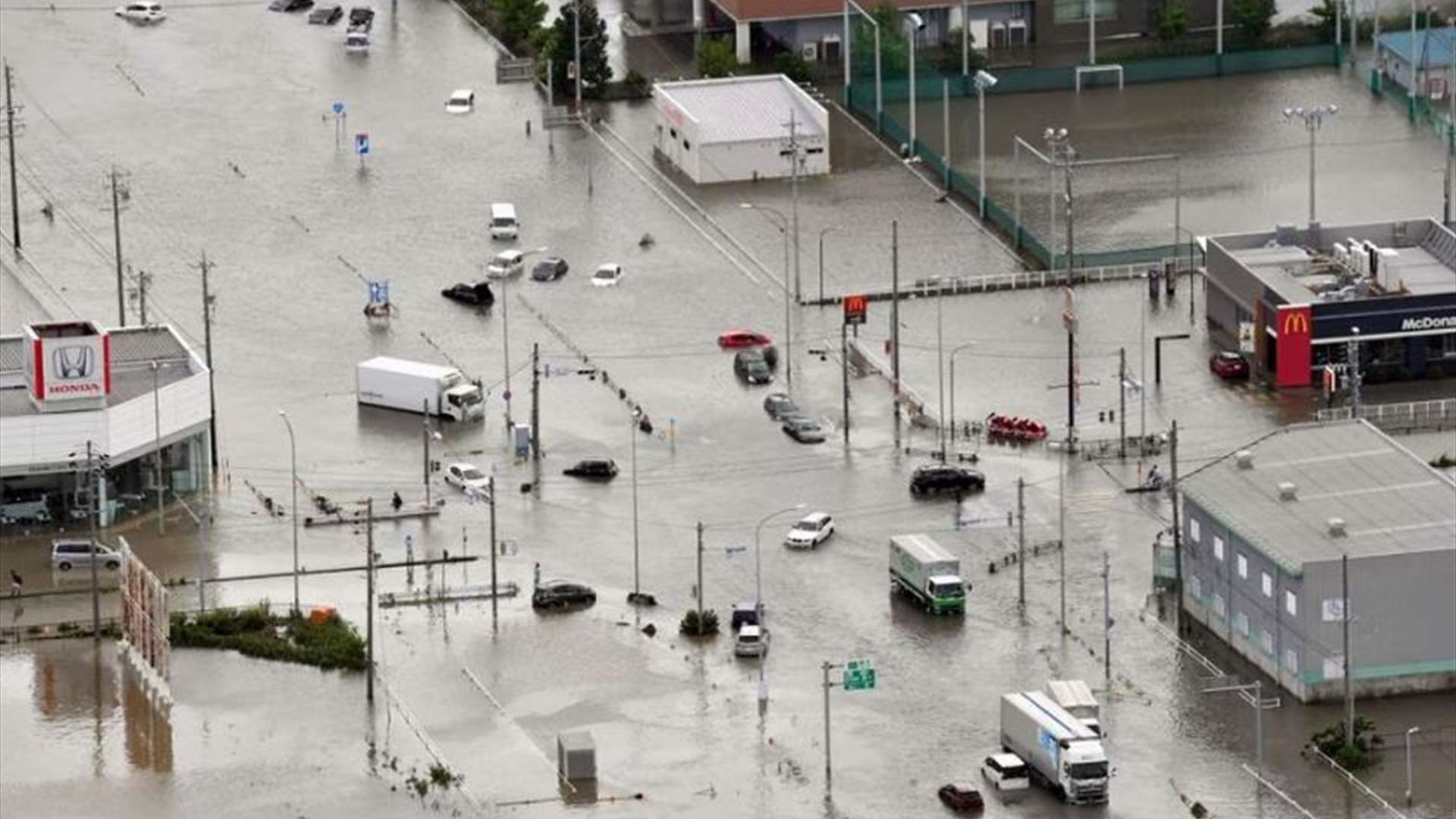 Heavy rains continue to hit Japan, suspending some trains
