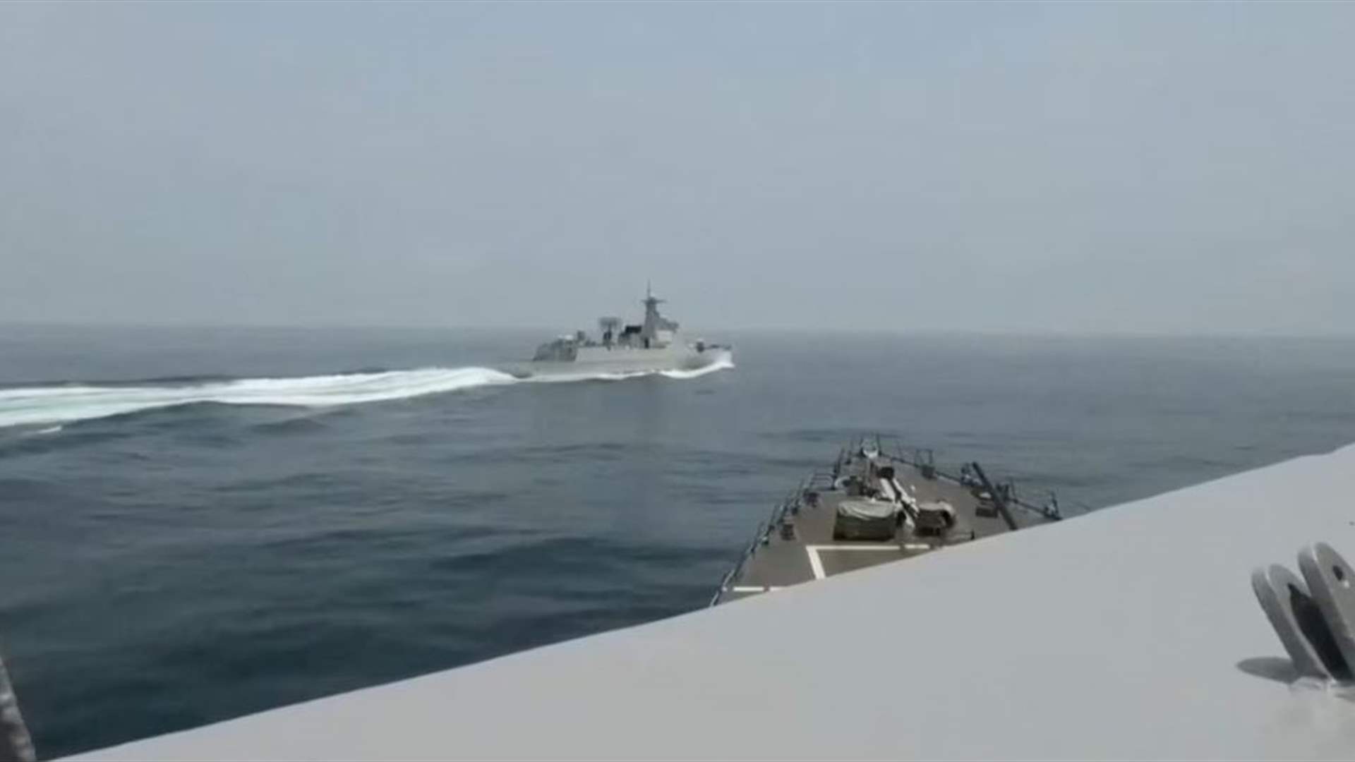 US Navy shows Chinese warship's 'unsafe interaction' near Taiwan