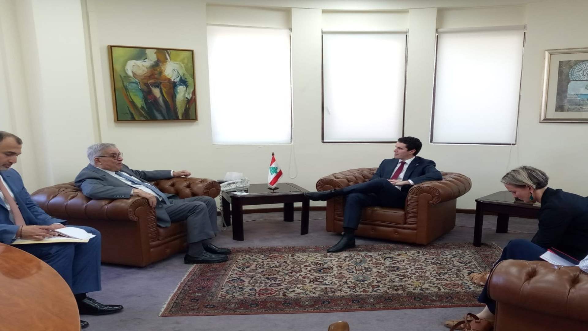 الأوضاع في لبنان والمنطقة محور لقاء بو حبيب ومساعد وزير الخارجية الأسترالي
