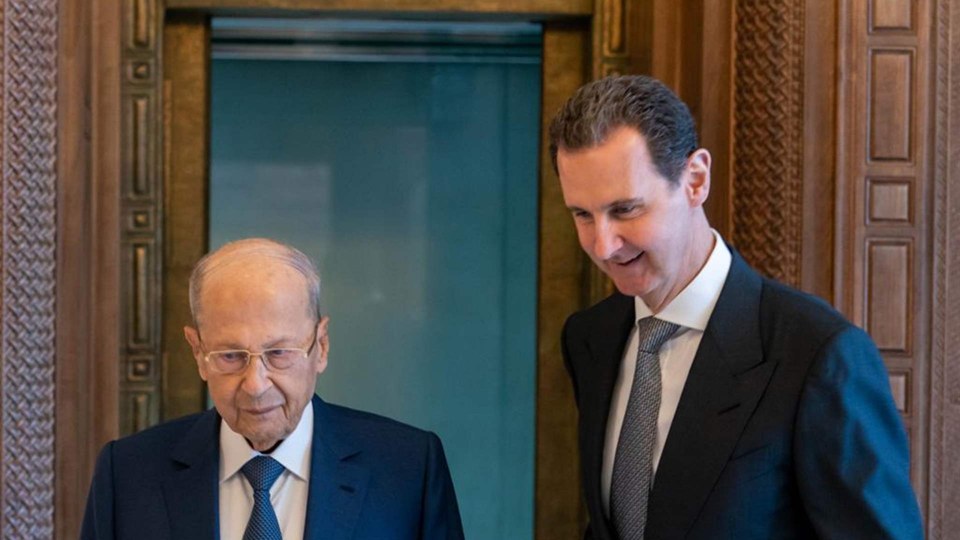 Former President Aoun&#39;s surprise visit to Syria raises questions, sparks speculation
