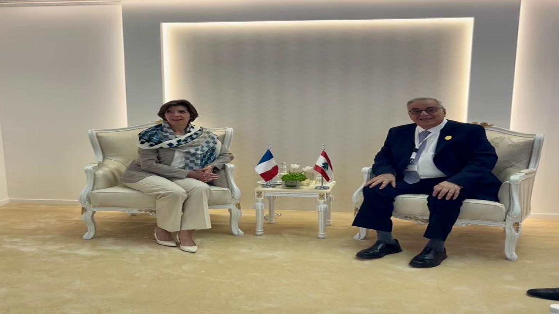 وزير الخارجية اجتمع مع نظيرته الفرنسية... كولونا: ليس لفرنسا مرشح رئاسي