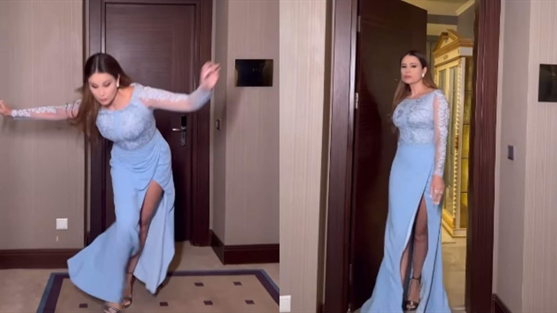 كارول سماحة تتعثر وتدخل في نوبة من الضحك.. موقف محرج أو تمثيل؟ (فيديو)