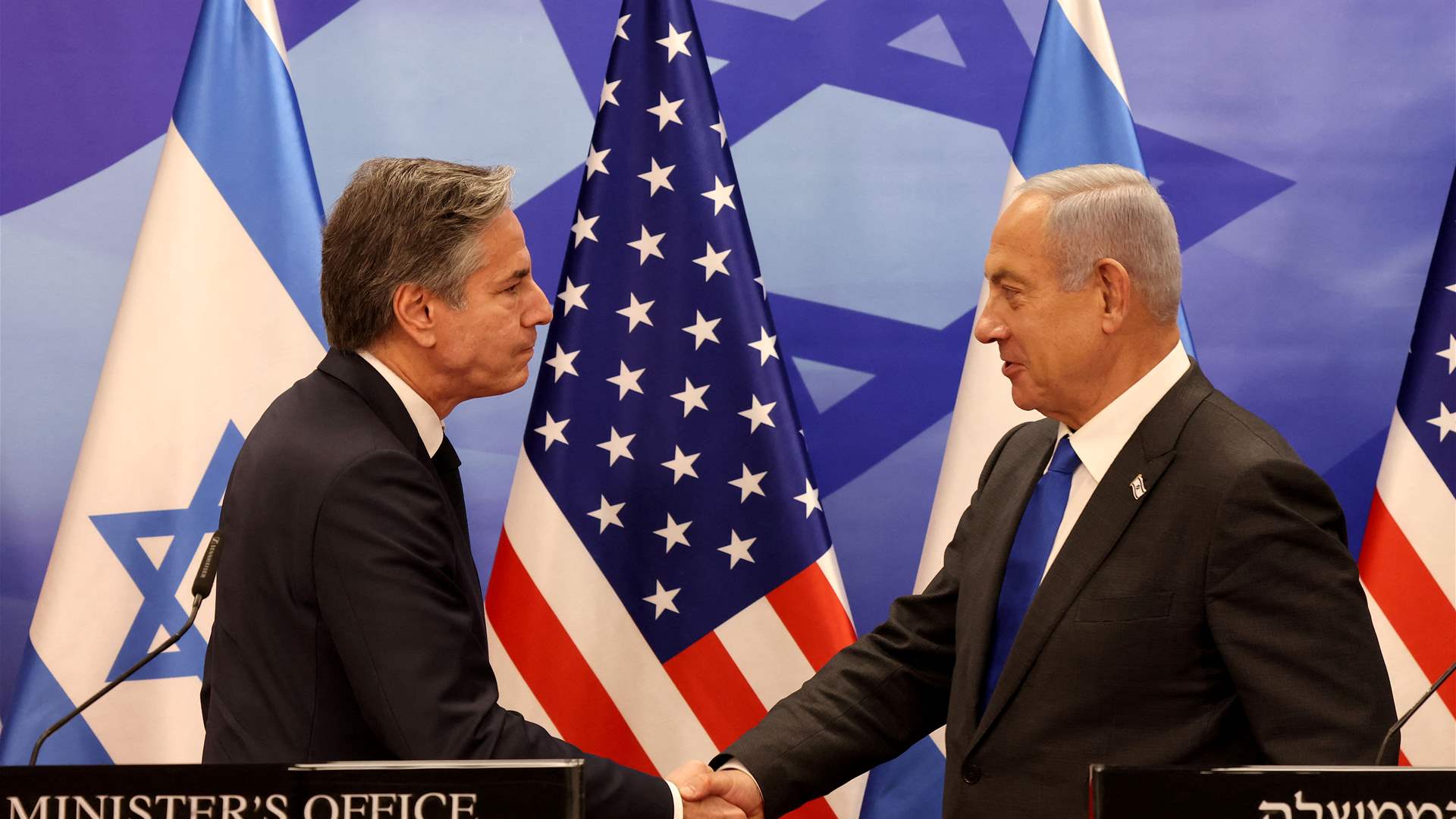 After Saudi visit, Blinken raises Palestinian state with Israel PM