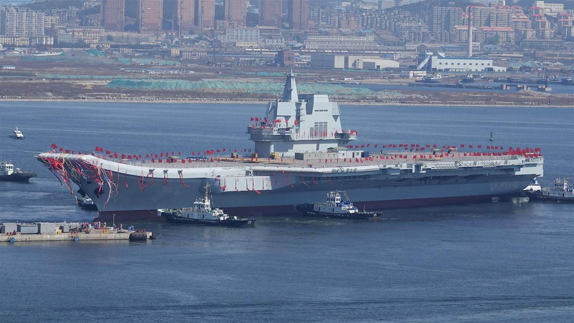 Chinese carrier group passes through Taiwan Strait