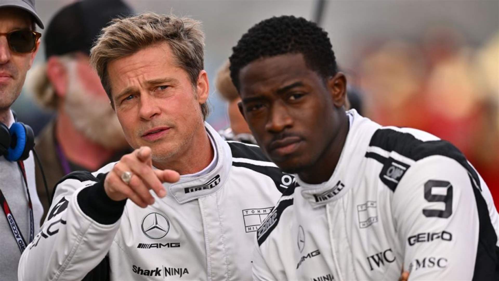 Brad Pitt sparks excitement among drivers at Silverstone