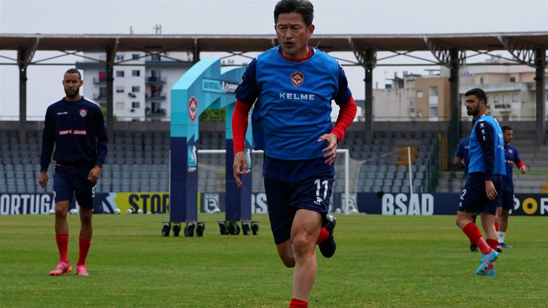 Japanese veteran Miura extends his football career in Portugal at the age of 56