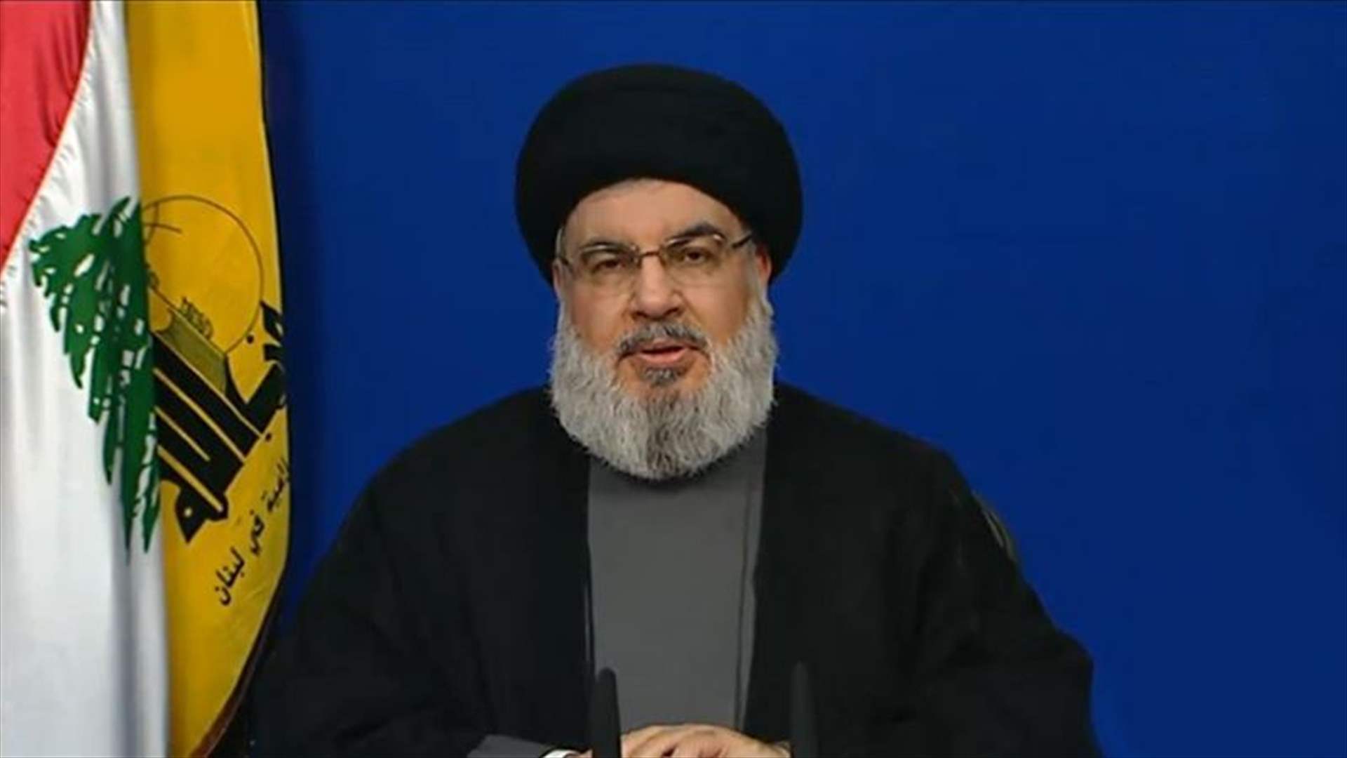 Nasrallah calls for agreement among parties as sole solution for Lebanon, stresses non-imposition on political choices