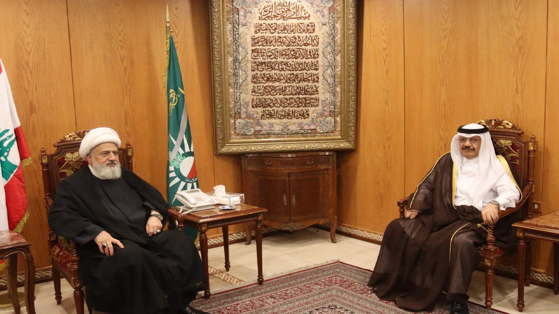 الخطيب استقبل السفير القطري... وهذا ما جرى بحثه