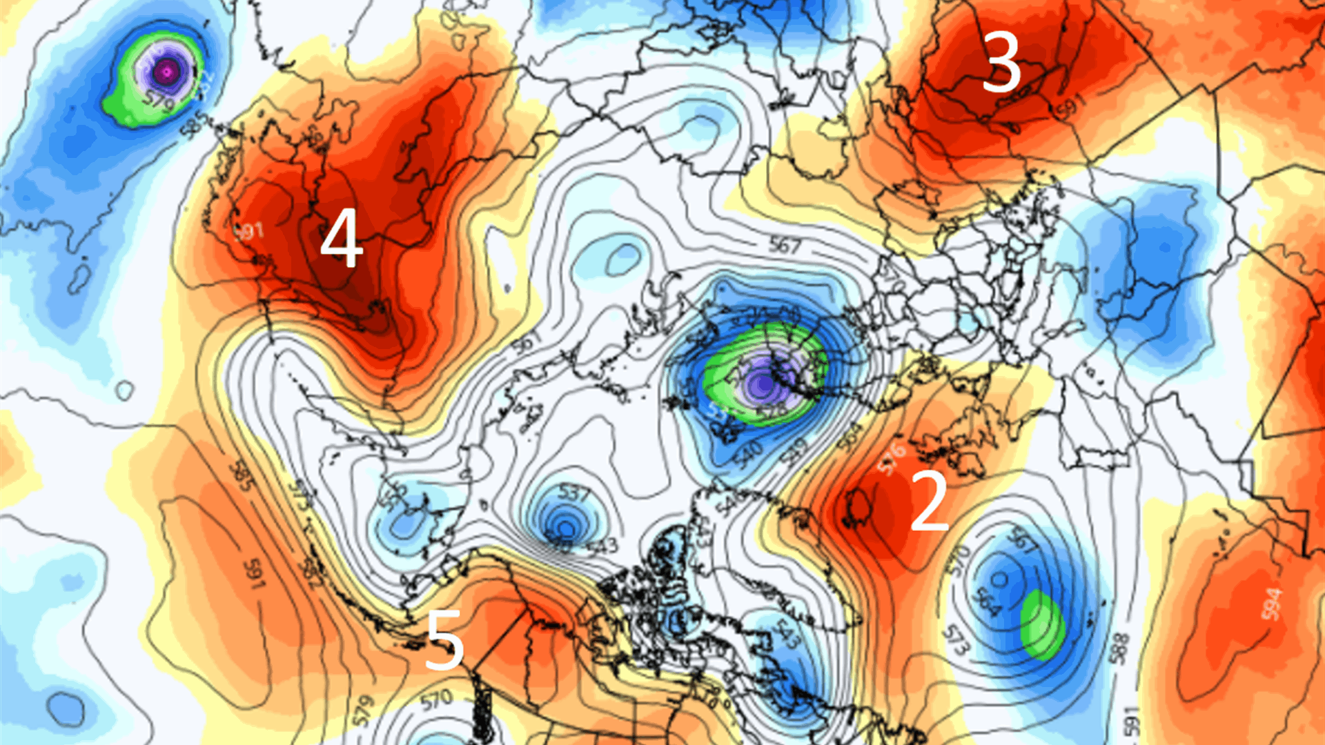 Record temperatures and continued extreme heatwave in the northern hemisphere