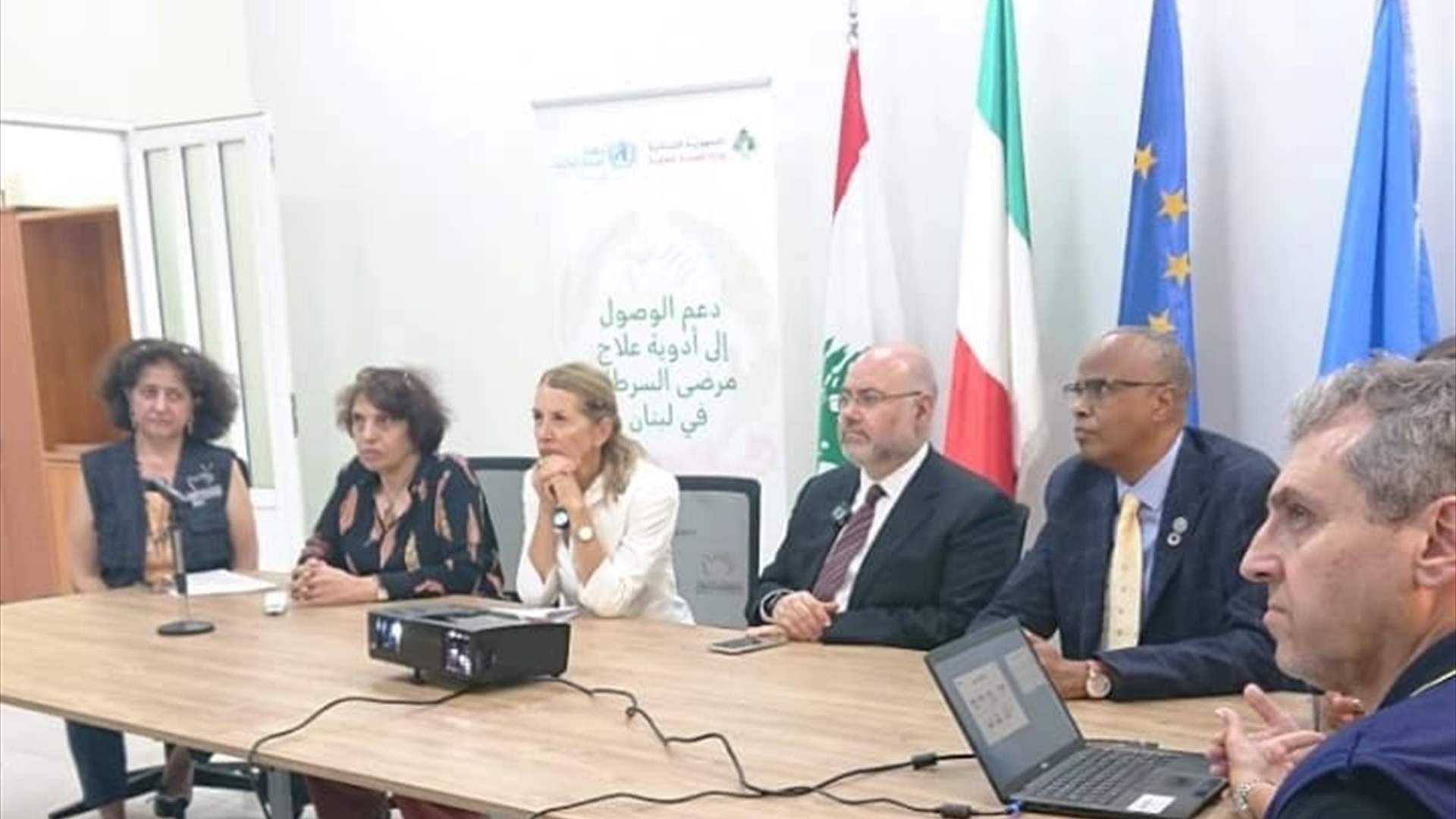 السفيرة الإيطالية تزور مستودع الأدوية المركزي التابع لوزارة الصحة العامة