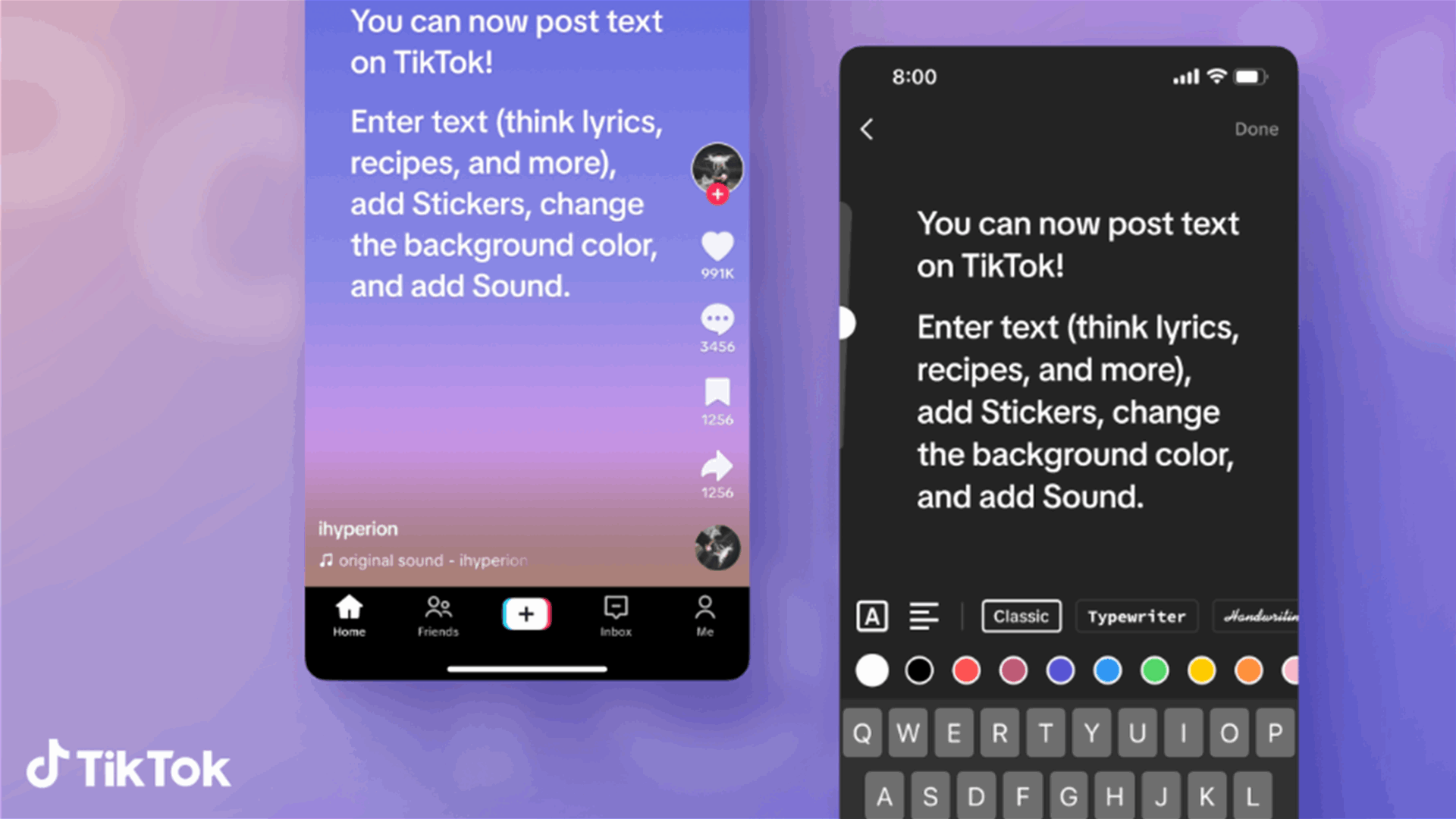 TikTok is adding support for text posts