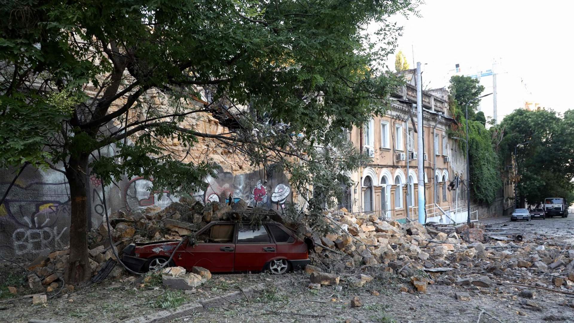 One civilian killed, port damaged as new Russian strikes hit Odessa area
