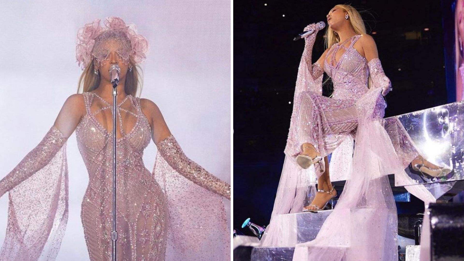 Lebanese glamour on tour: Beyonc&eacute; stuns in a Georges Hobeika dress