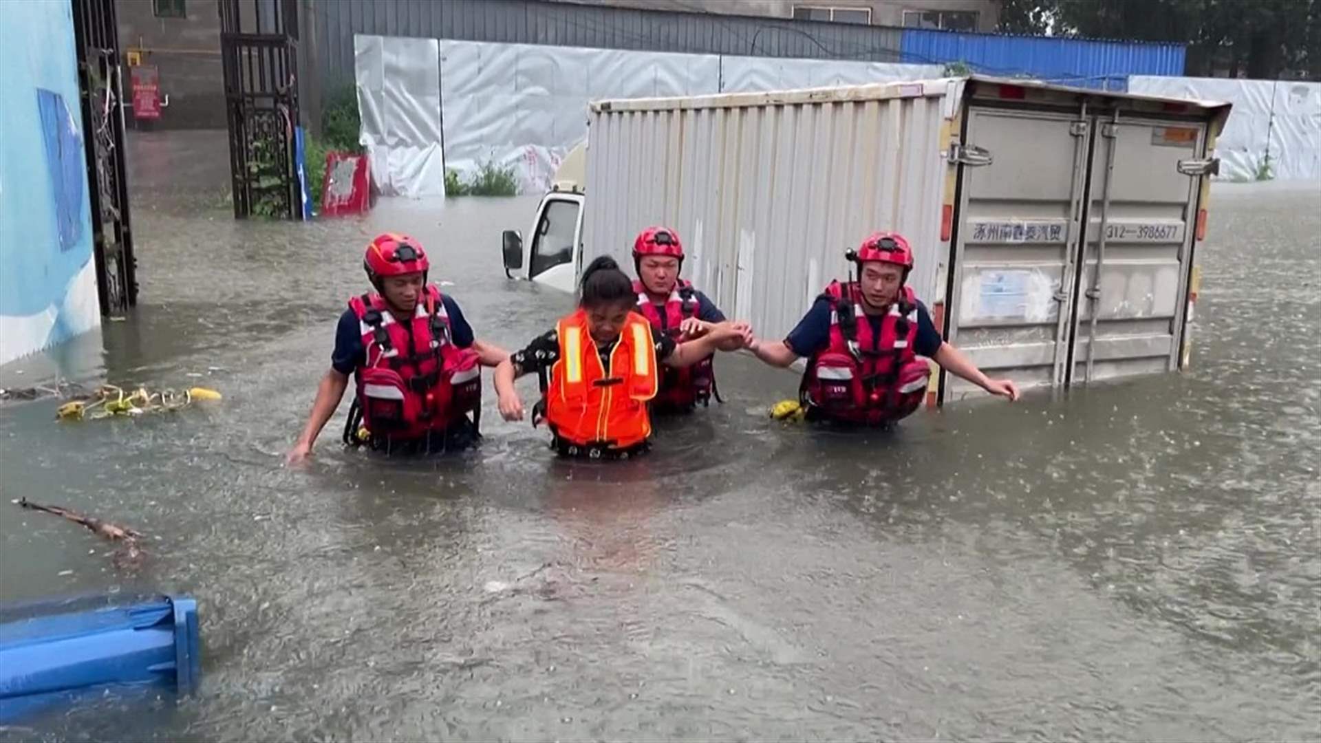 Nine killed, six missing due to heavy rains in Hebei Province, China 