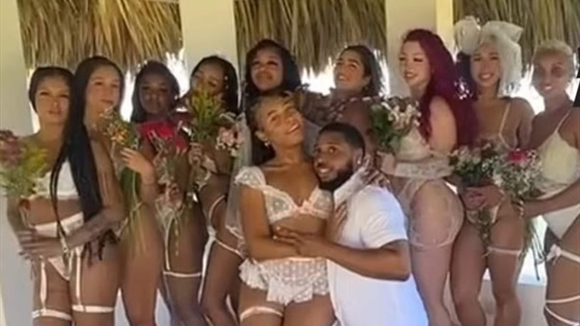 مؤثر أميركي يُذهل متابعيه بزواجه من 10 نساء دفعة واحدة: "نتشارك جميعاً الحبّ والطاقة الإيجابية"! (فيديو)