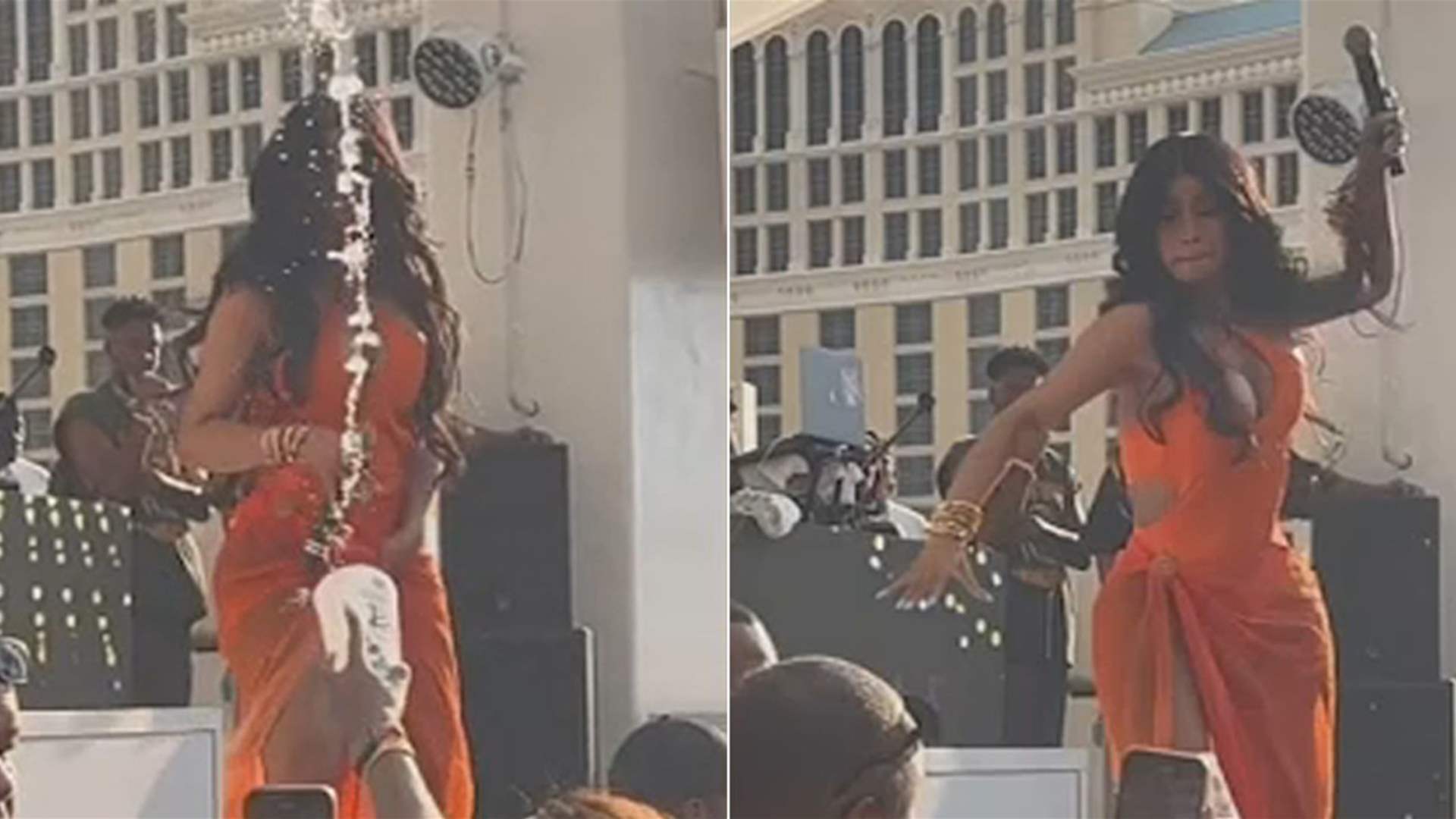Las Vegas police close investigation into Cardi B mic-throwing incident