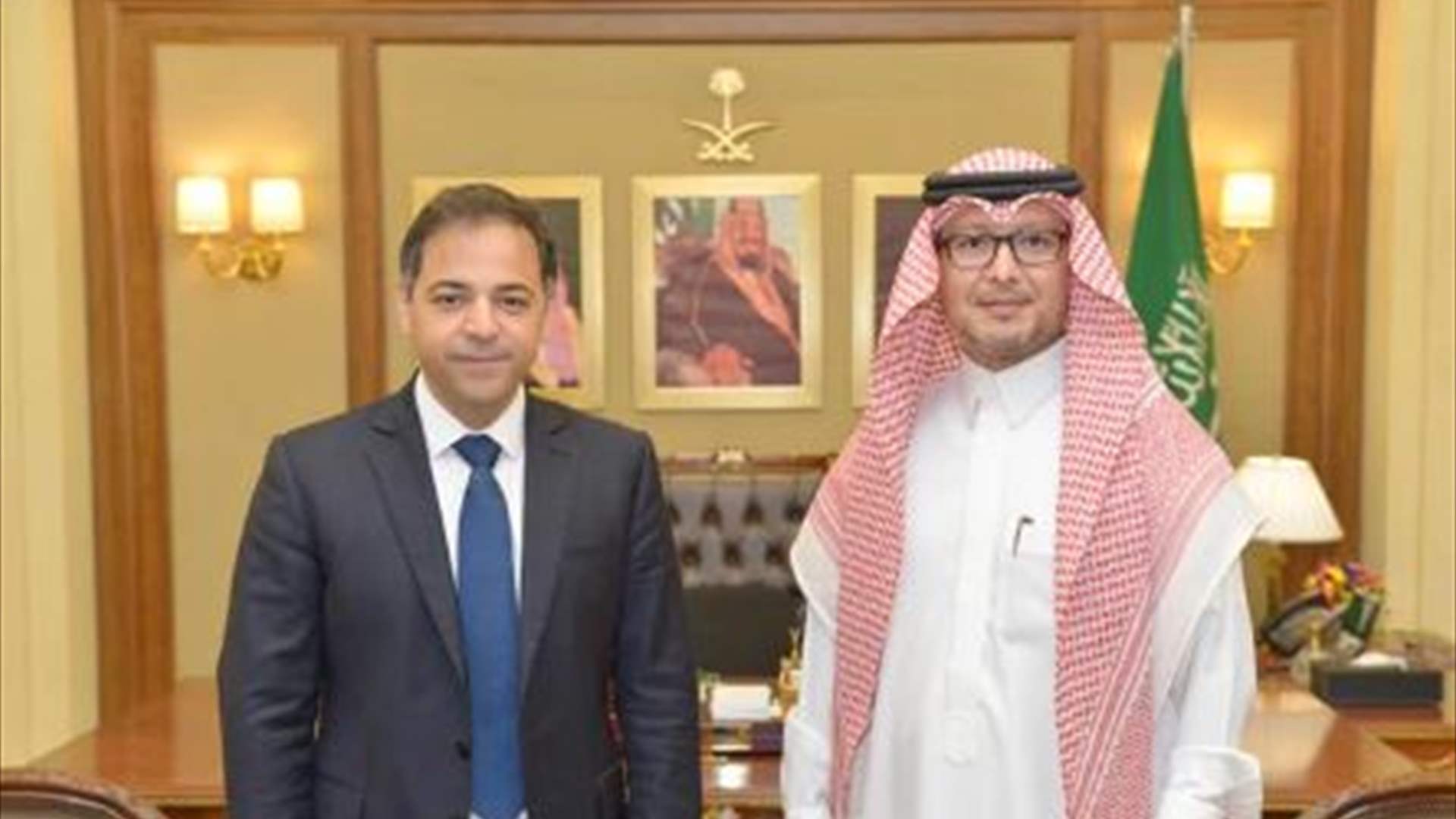 Saudi Ambassador discusses latest developments in the Lebanese economic landscape with BDL acting Governor Wassim Mansouri