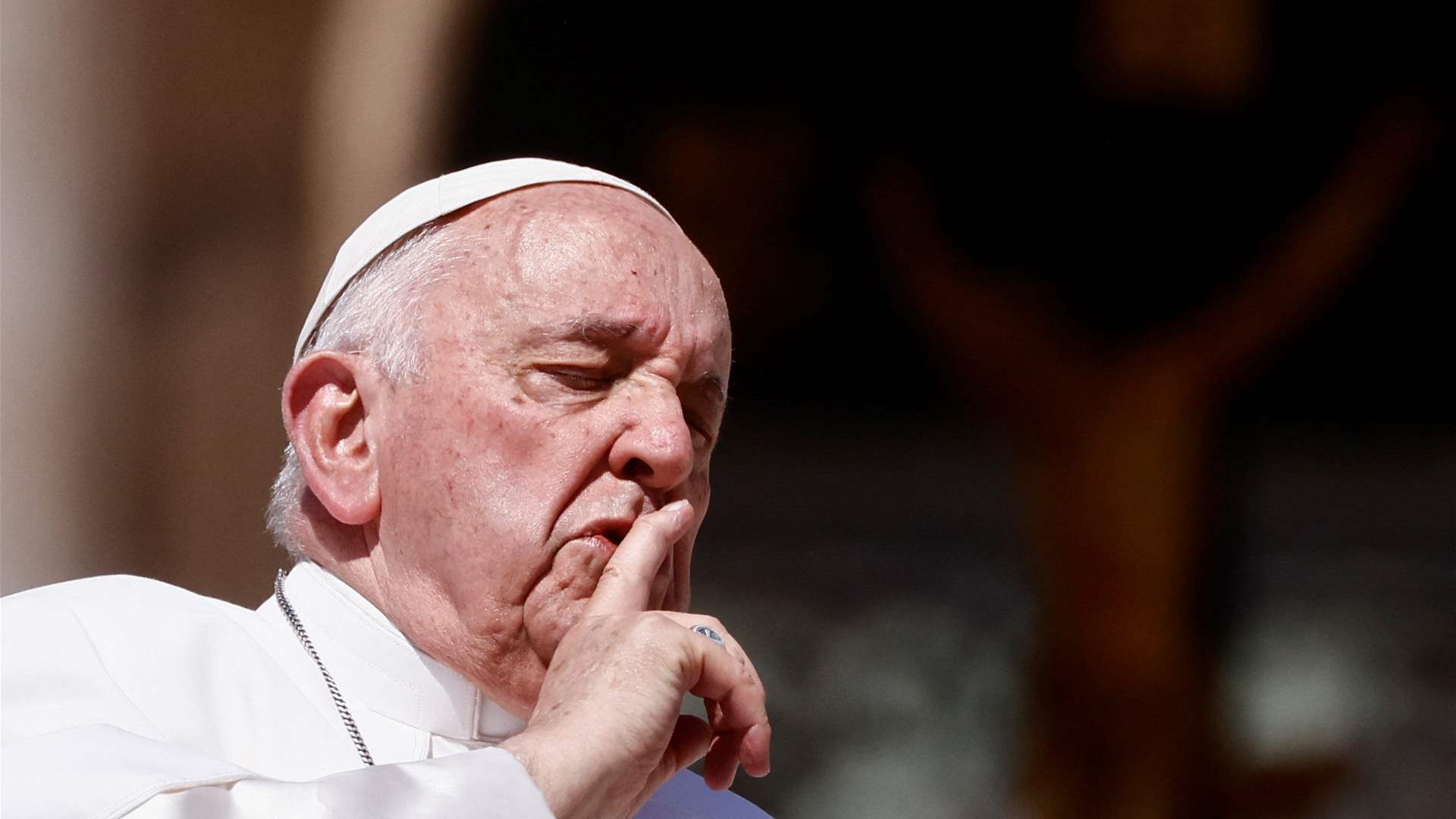 Pope Francis describes the death of migrants in the Mediterranean as &quot;an open wound in our humanity&quot;
