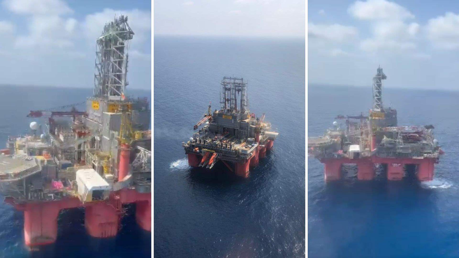 In videos: Public Works Minister shares live footage of Block 9&#39;s oil and gas drilling rig