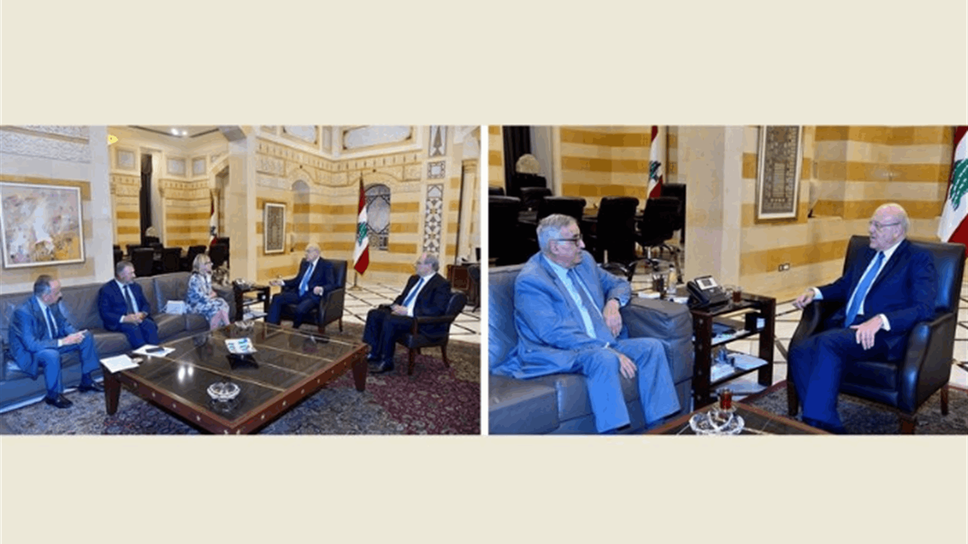 ميقاتي إجتمع في حضور الشامي وكاريه مع آنا بيردي ومحور البحث المشاريع الممولة من البنك الدولي