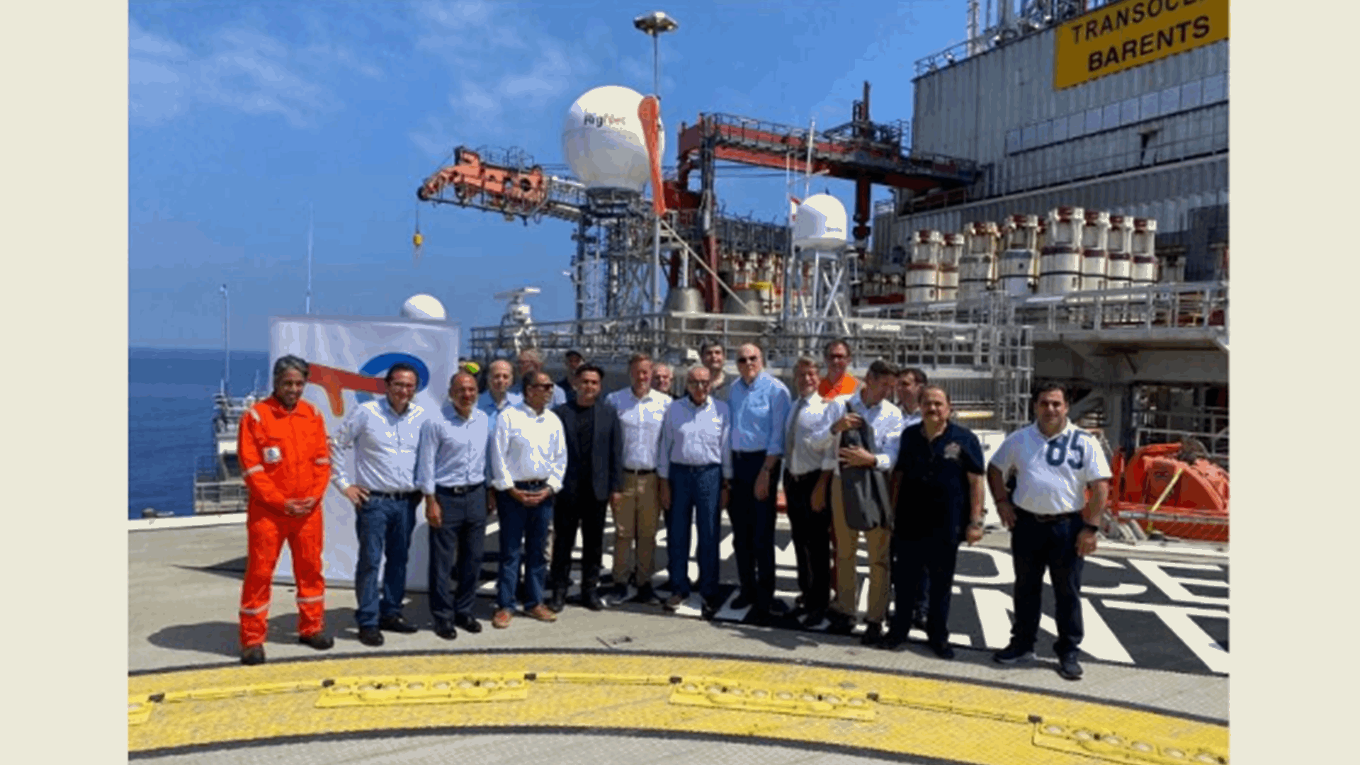 بري وميقاتي وفياض وحميه وصلوا إلى منصة التنقيب عن الثروة الغازية