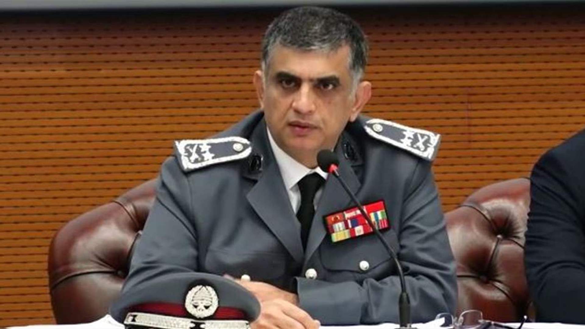 ISF chief warns of politics&#39; impact on Lebanon&#39;s security, stability