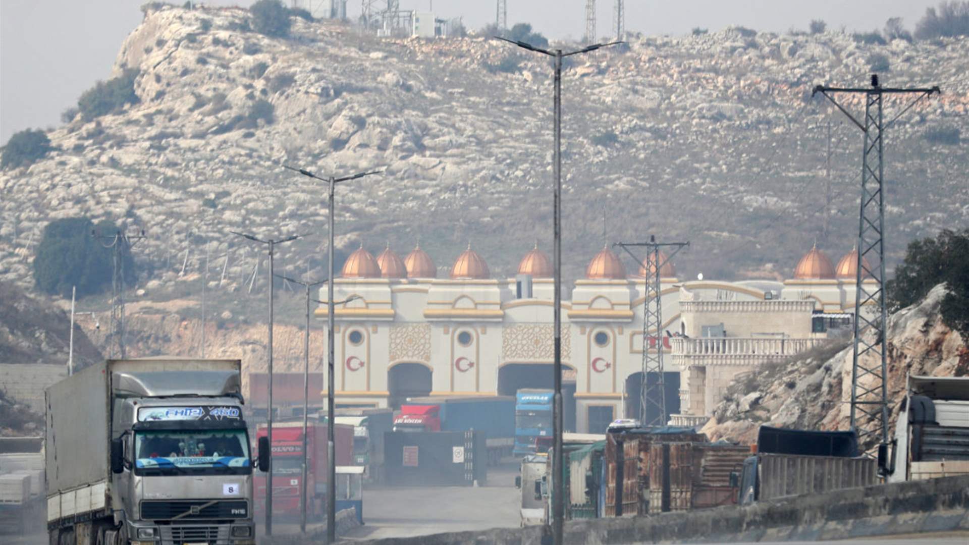 Three American representatives visit an opposition-held area in northern Syria