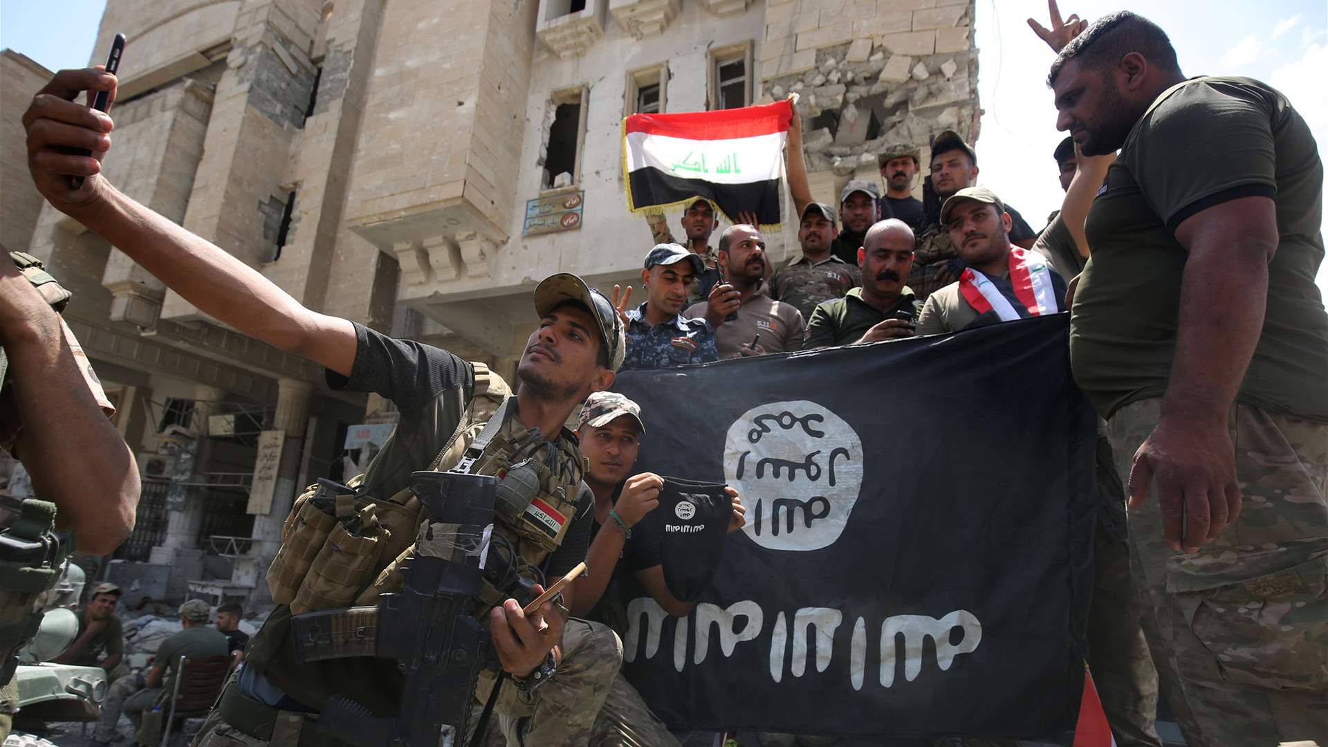 An ISIS member arrested inside a hotel in Baghdad