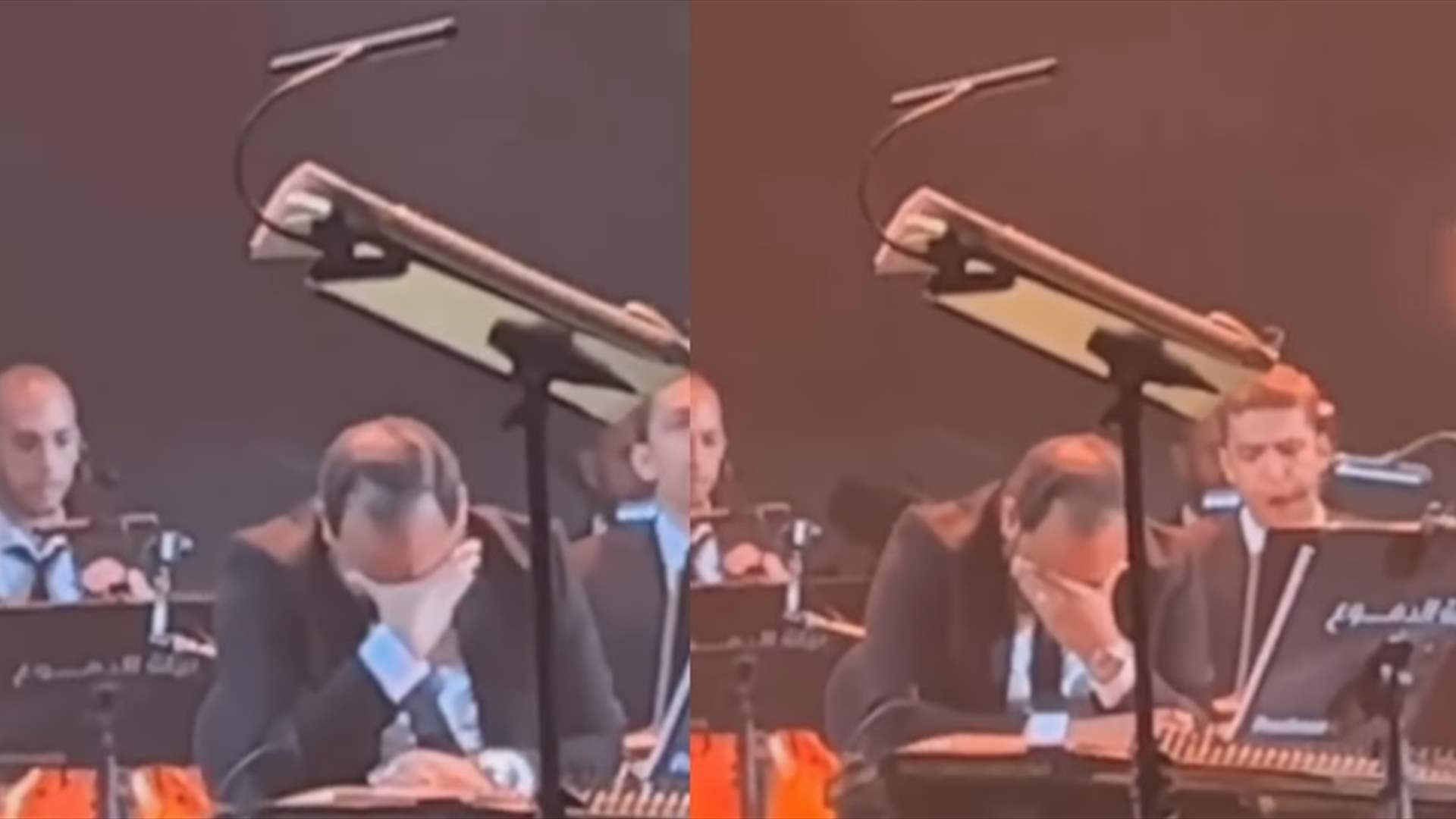 عازف القانون ينهار بالبكاء أثناء غناء آدم في ليلة الدموع... &quot;يمكن عندو حدا مات&quot; (فيديو) 