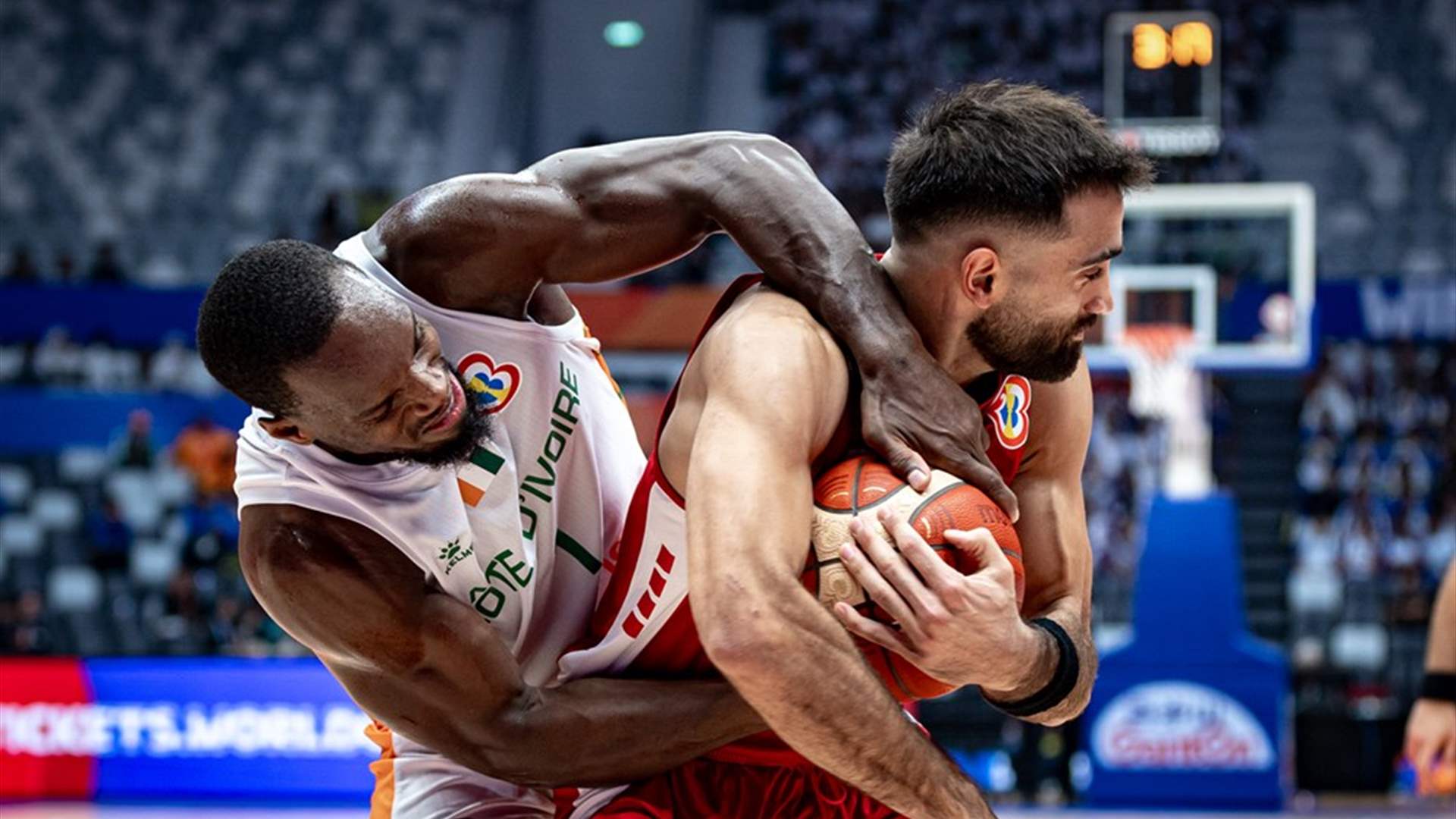 Q3 Update: Lebanon maintains lead over C&ocirc;te d&#39;Ivoire 73-66! Final quarter ahead. Tune in on LBCGroup.tv or LB2.
